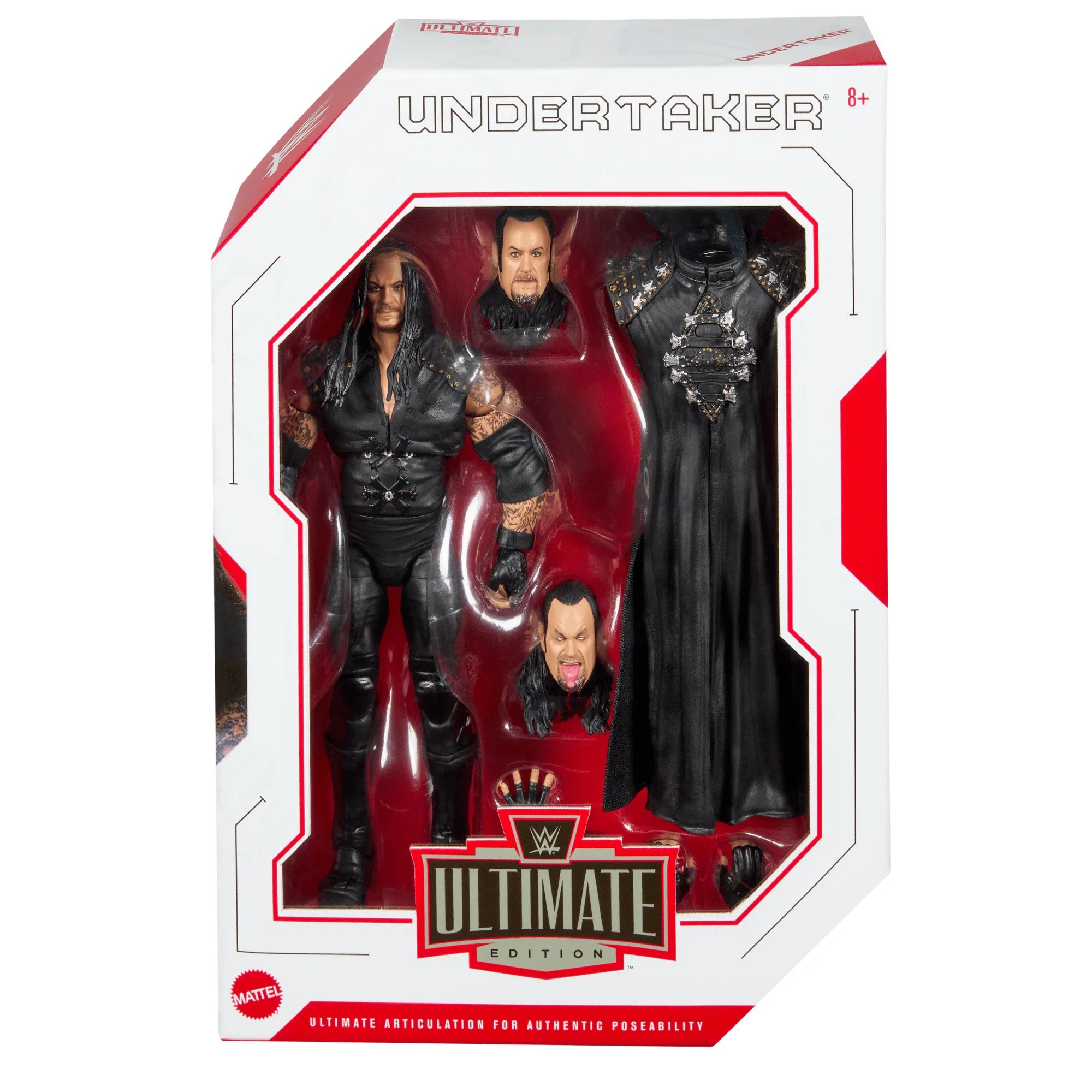 WWE Ultimate Edition Undertaker Action Figure & Accessories Set, 6-inch Collectible, 30 Articulation Points