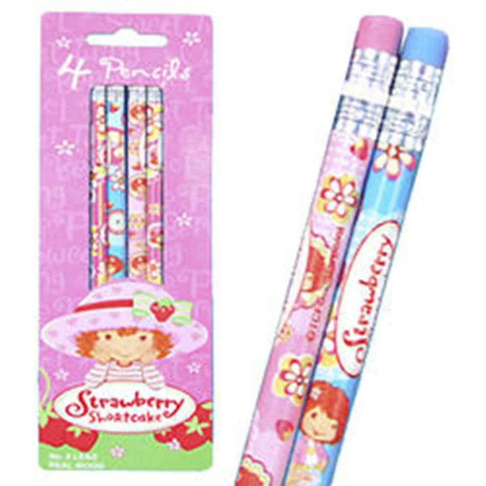 Strawberry Pencil 4ct