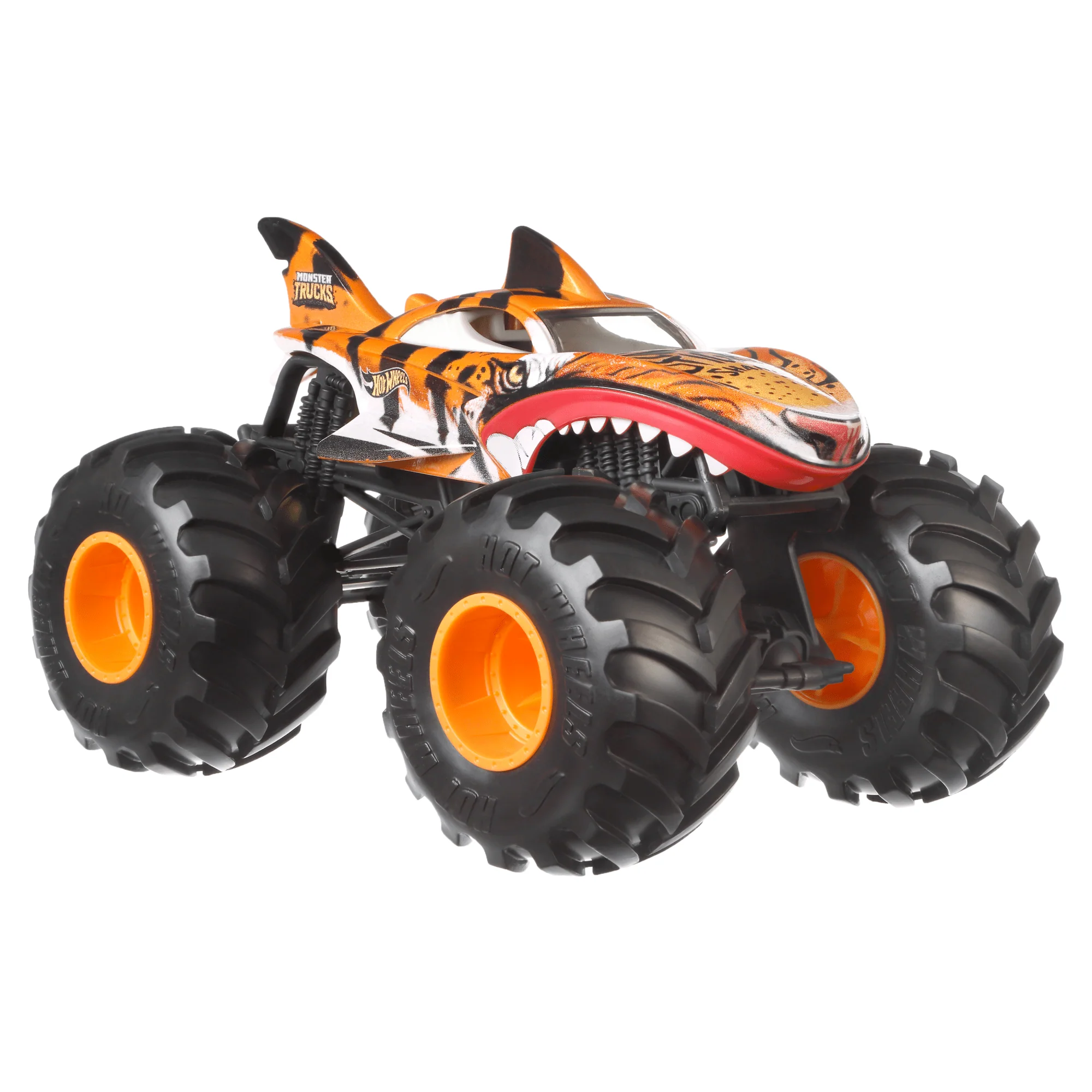 Hot Wheels Monster Trucks Veículo de Brinquedo Tiger Shark Escala 1:24