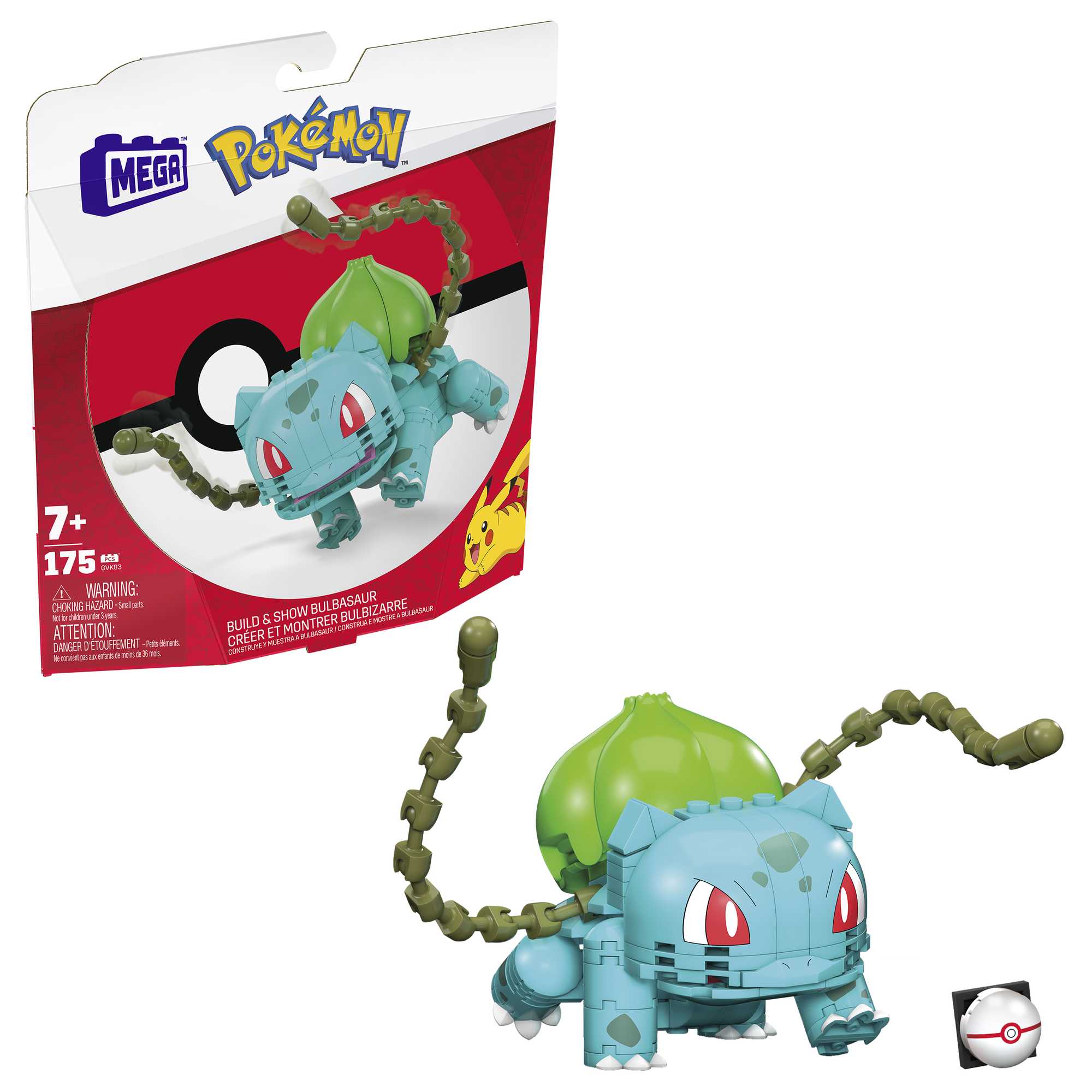 MEGA Pokemon Bulbasaur Construction Set, Building Toys For Kids