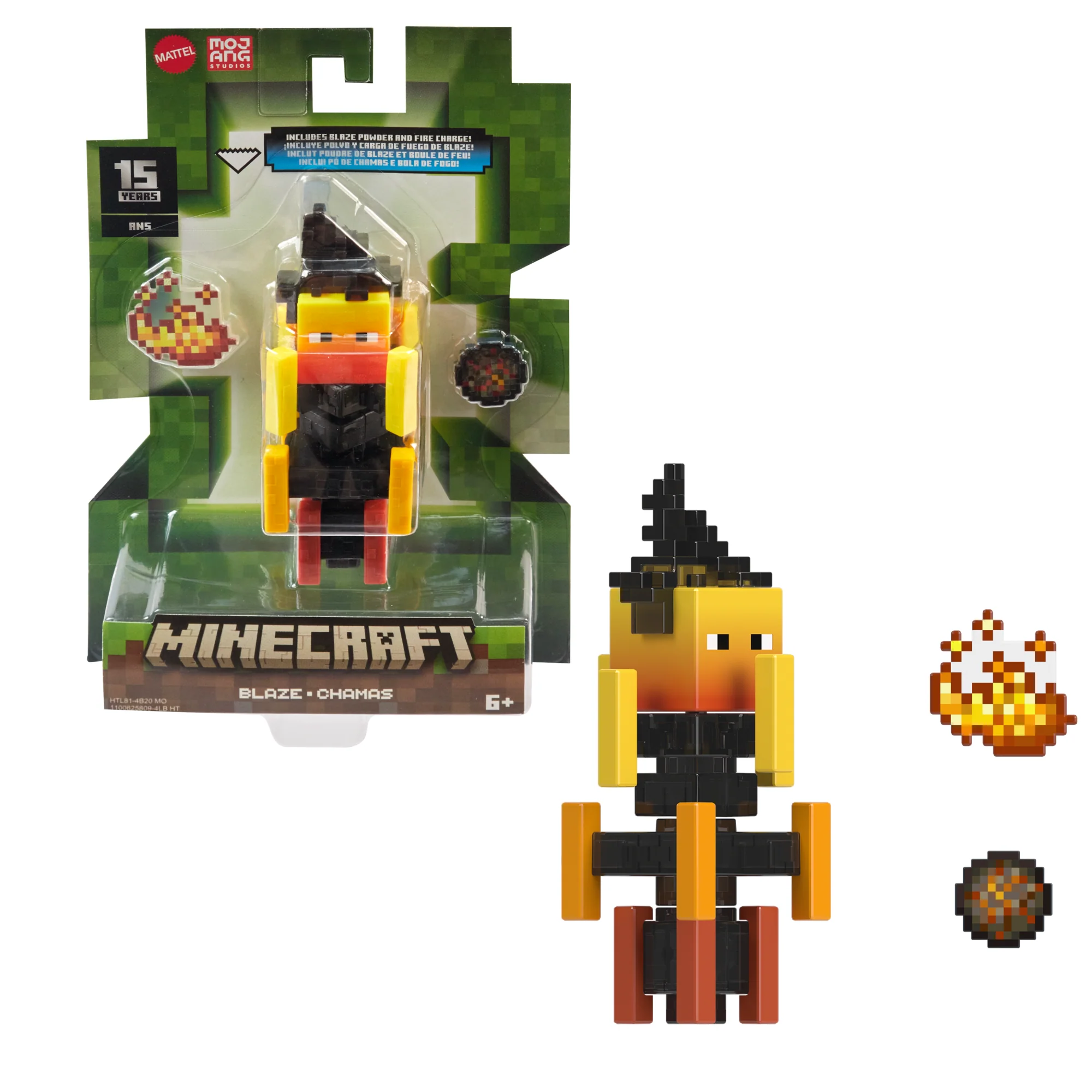 Minecraft Action Figures & Accessories Collection, 3.25-in Scale & Pixelated Design (Characters May Vary)