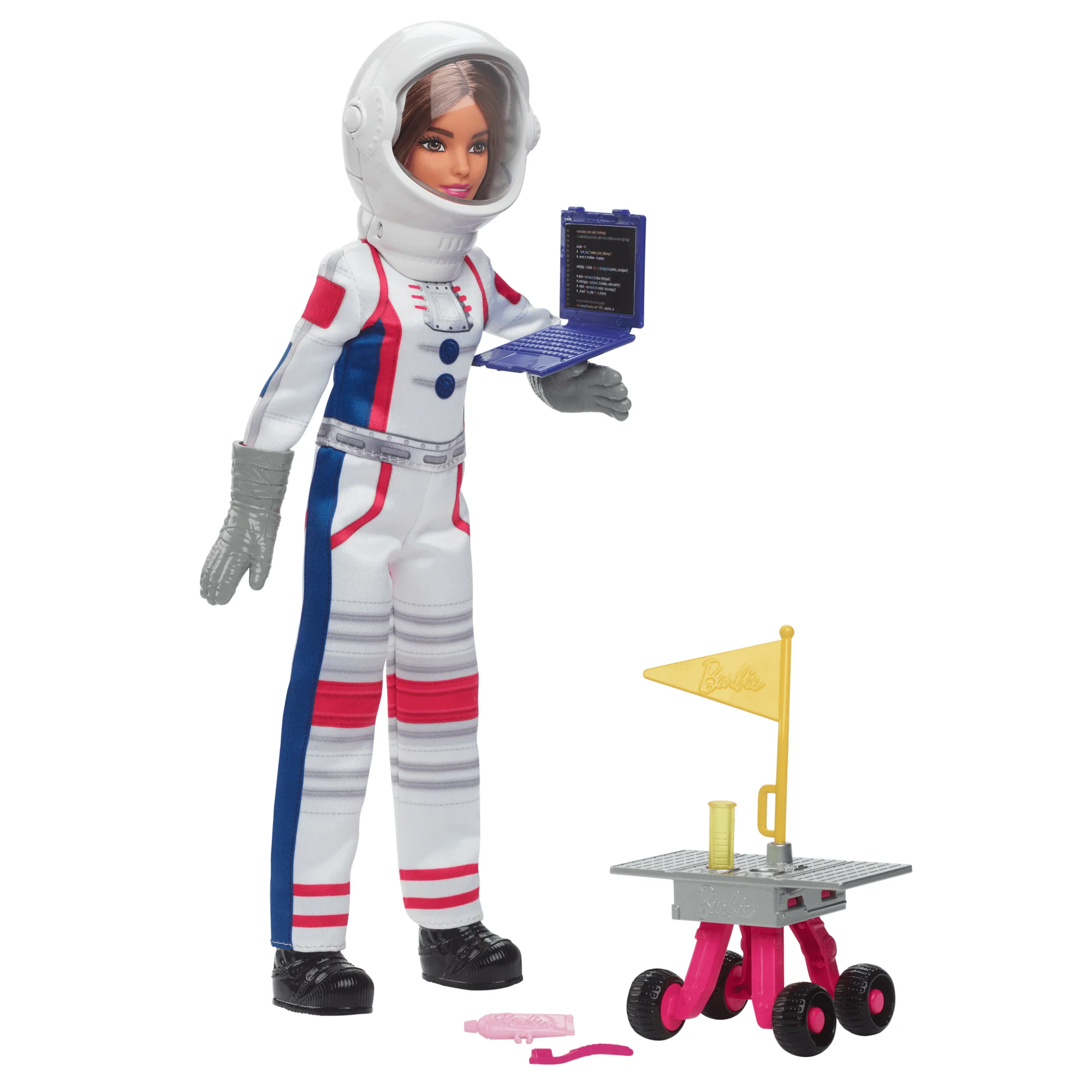 Barbie 65Th Anniversary Careers Astronaut Doll & 10 Accessories Including Rolling Rover & Space Helmet