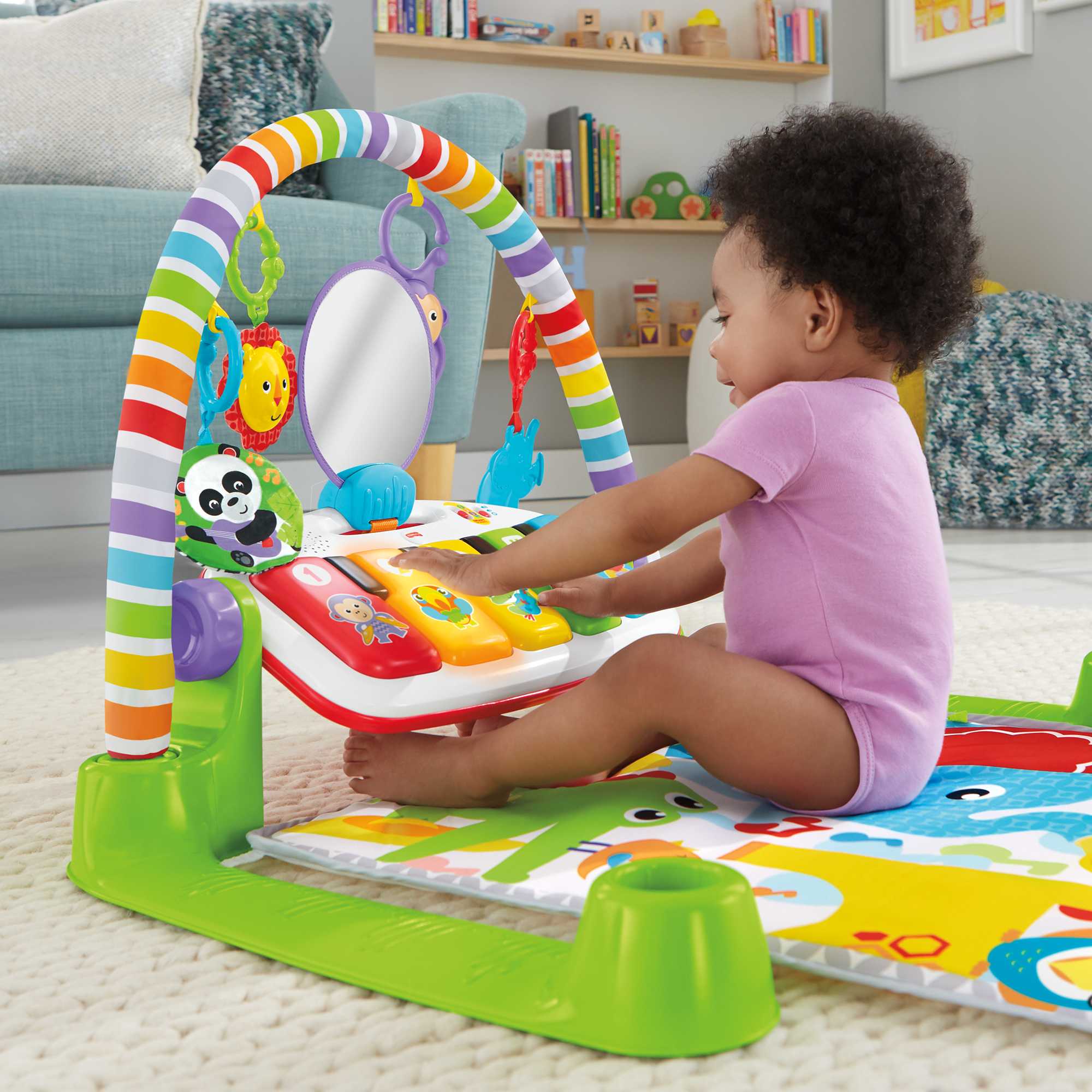 Fisher-Price Deluxe Kick & Play Piano Gym - French Version
