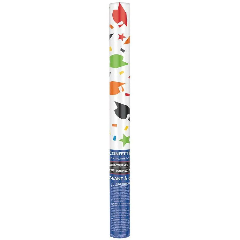 Graduation Multi Color Giant Confetti Cannon