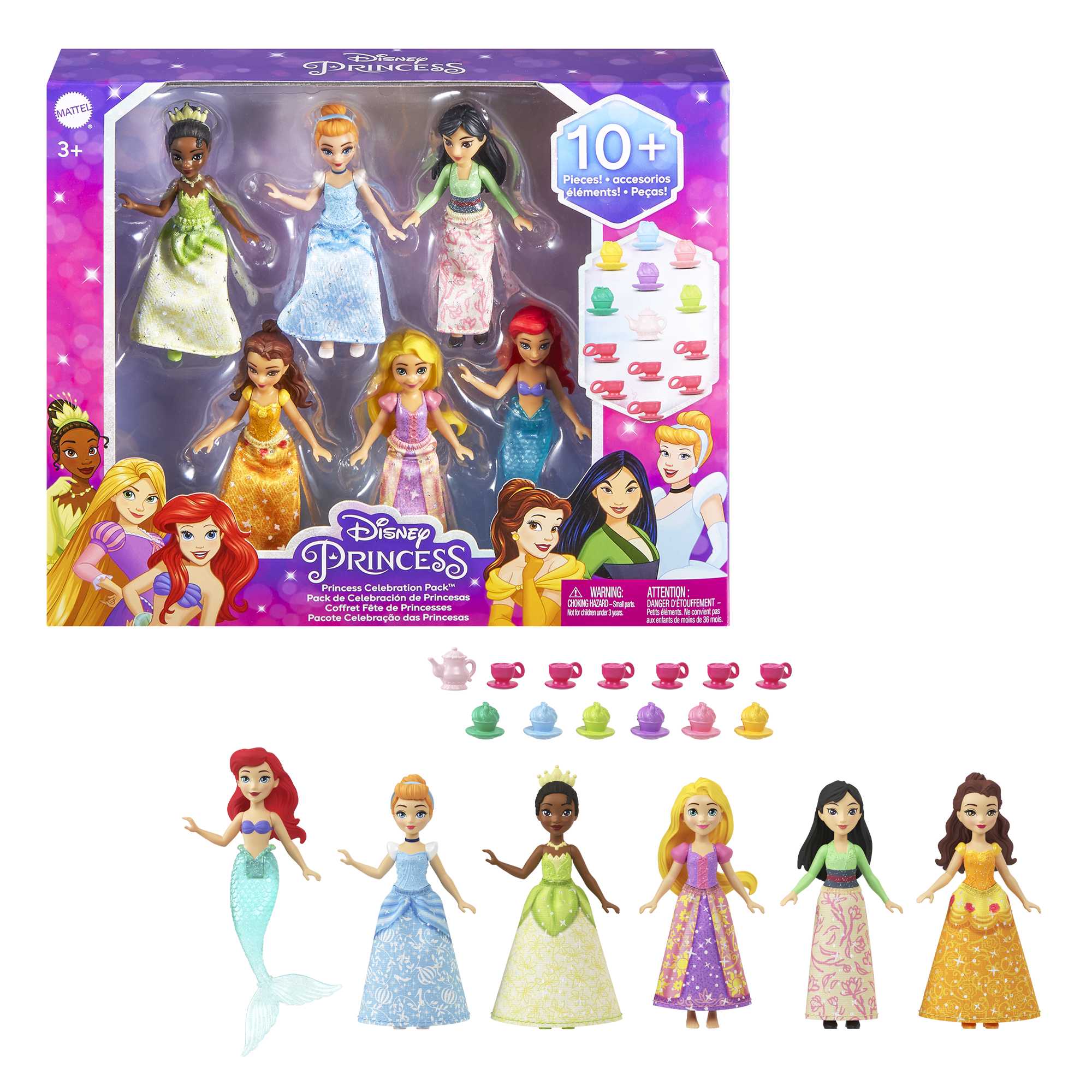 Disney-Princesses Disney-6 Mini-Princesses-Coffret Avec Accessoires