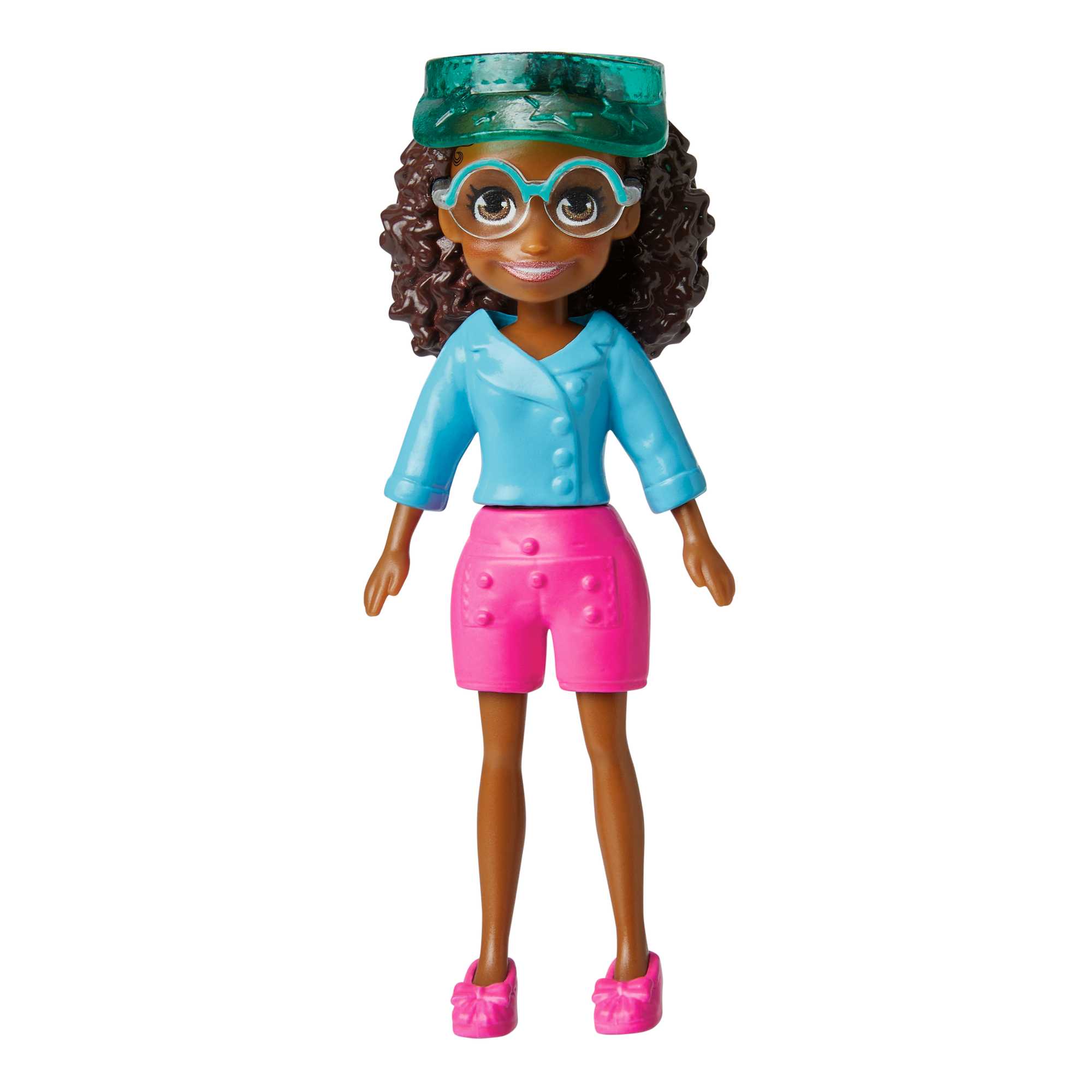Polly Pocket Doll & 18 Accessories, Shani Art Studio Tinted-Transparent Pack