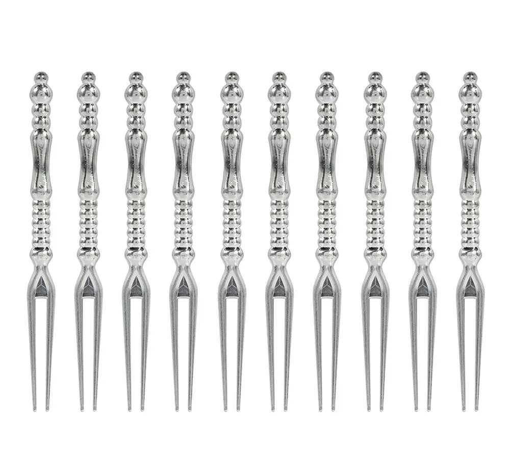 Translucent Pick Forks Silver 150ct