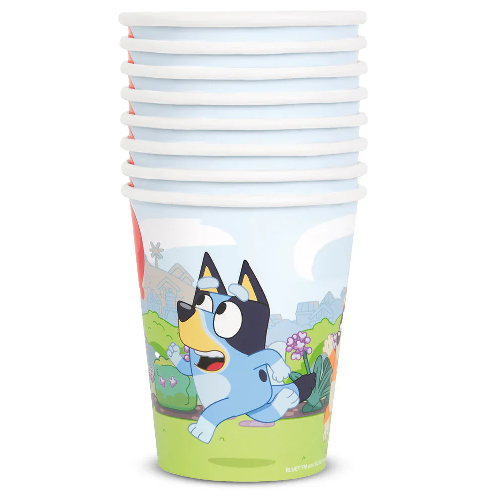 Bluey 9 ounce Paper Cup 8ct