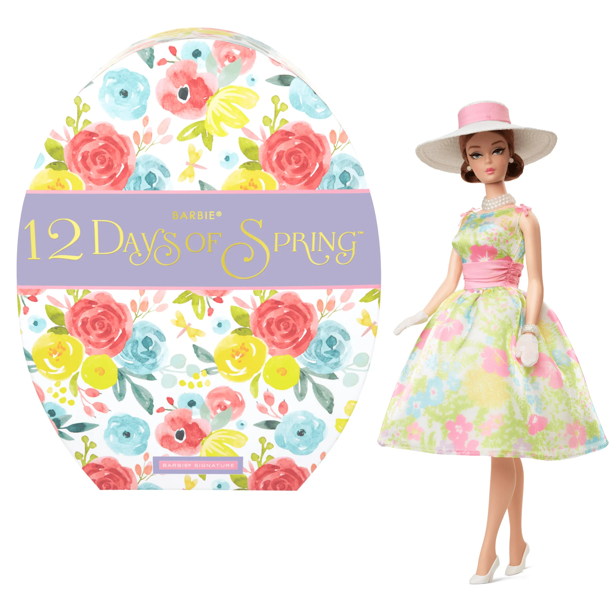 Barbie Signature 12 Days Of Spring Collectible Doll With Vintage-Inspired Accessories