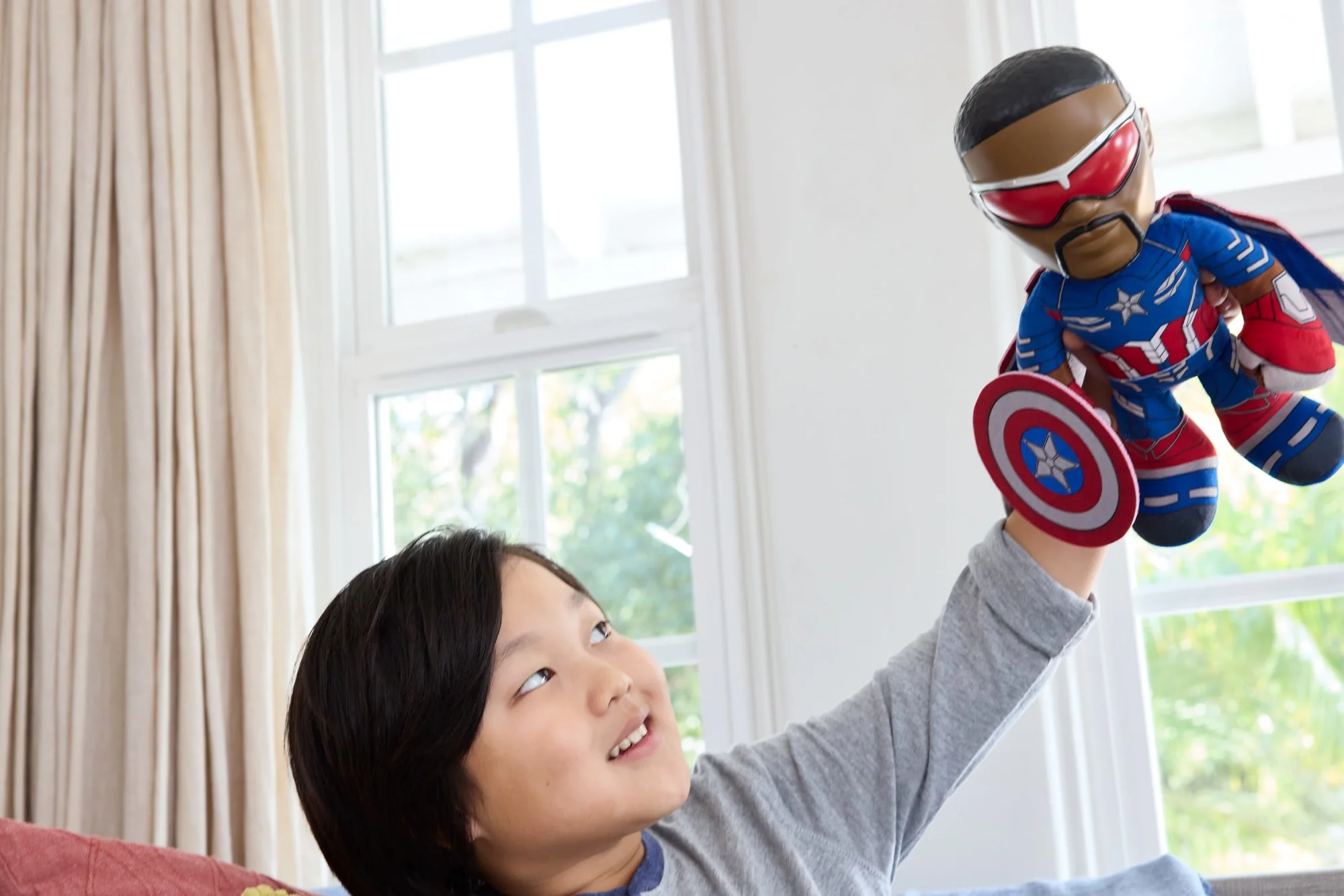 Marvel Captain America: Brave New World Plush Toy Figure With Sounds Inspired By The Movie