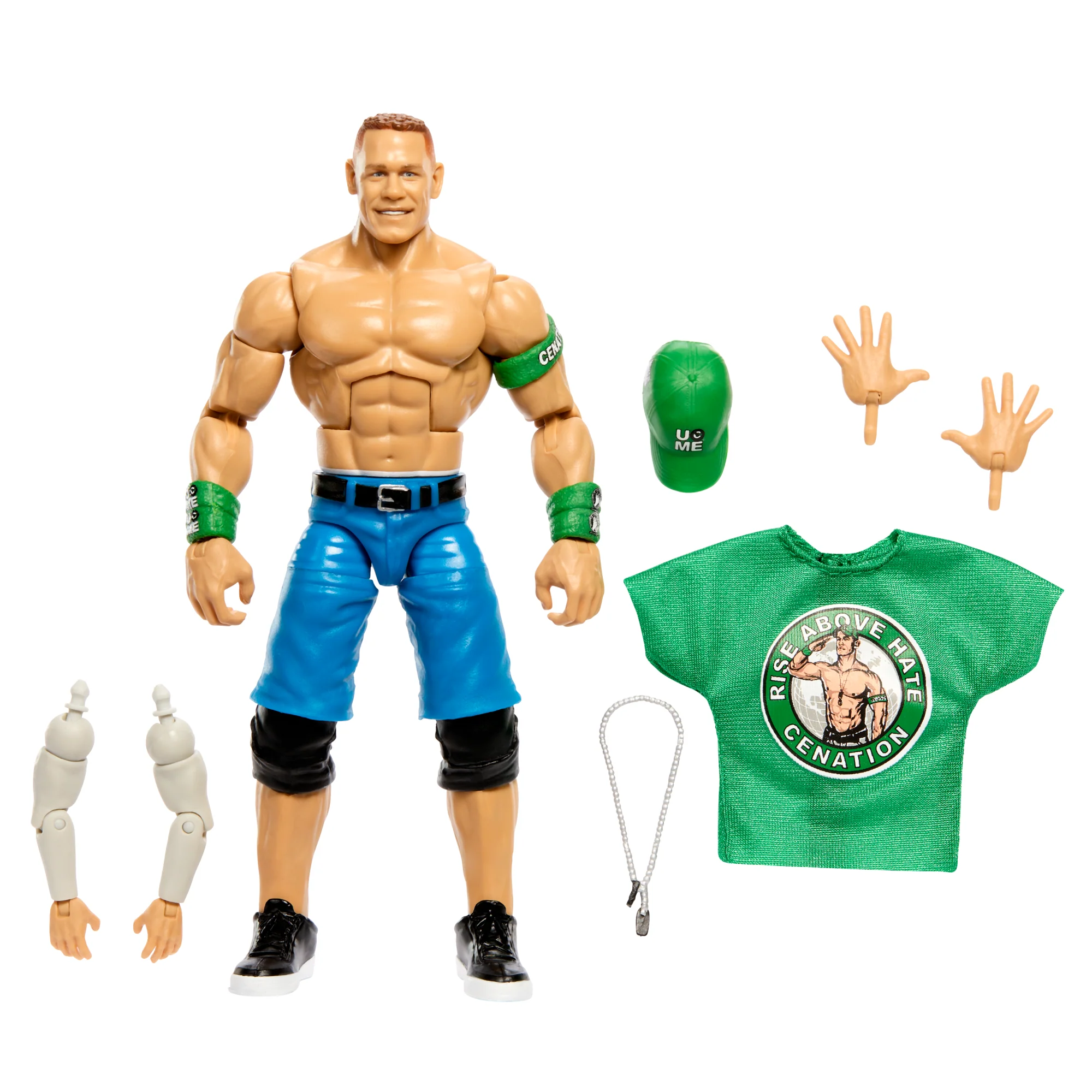WWE Wrestlemania Elite Collection John Cena Action Figure With Build-A-Figure