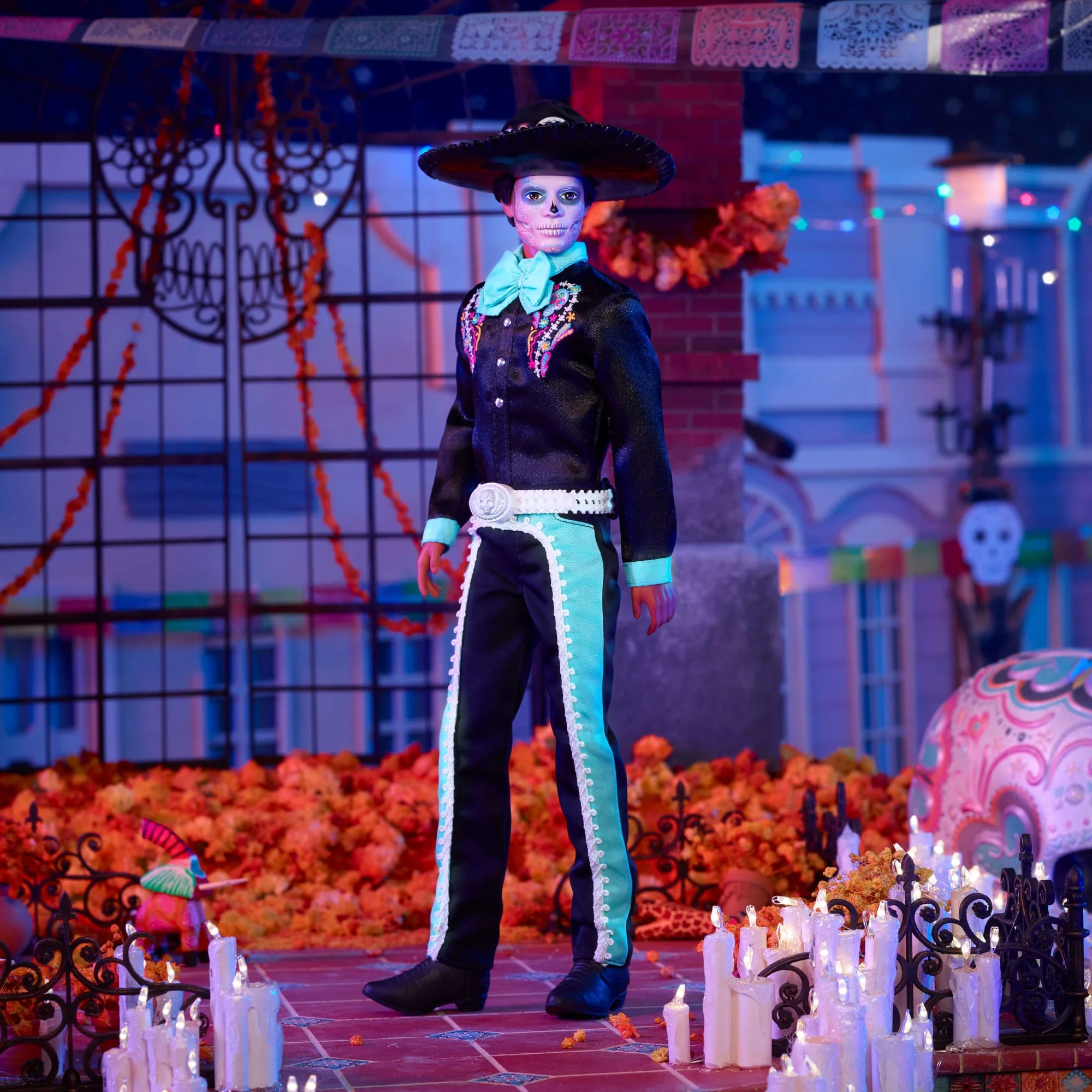 Barbie Signature Día De Muertos 2024 Collectible Ken Doll in Black Suit With Hat