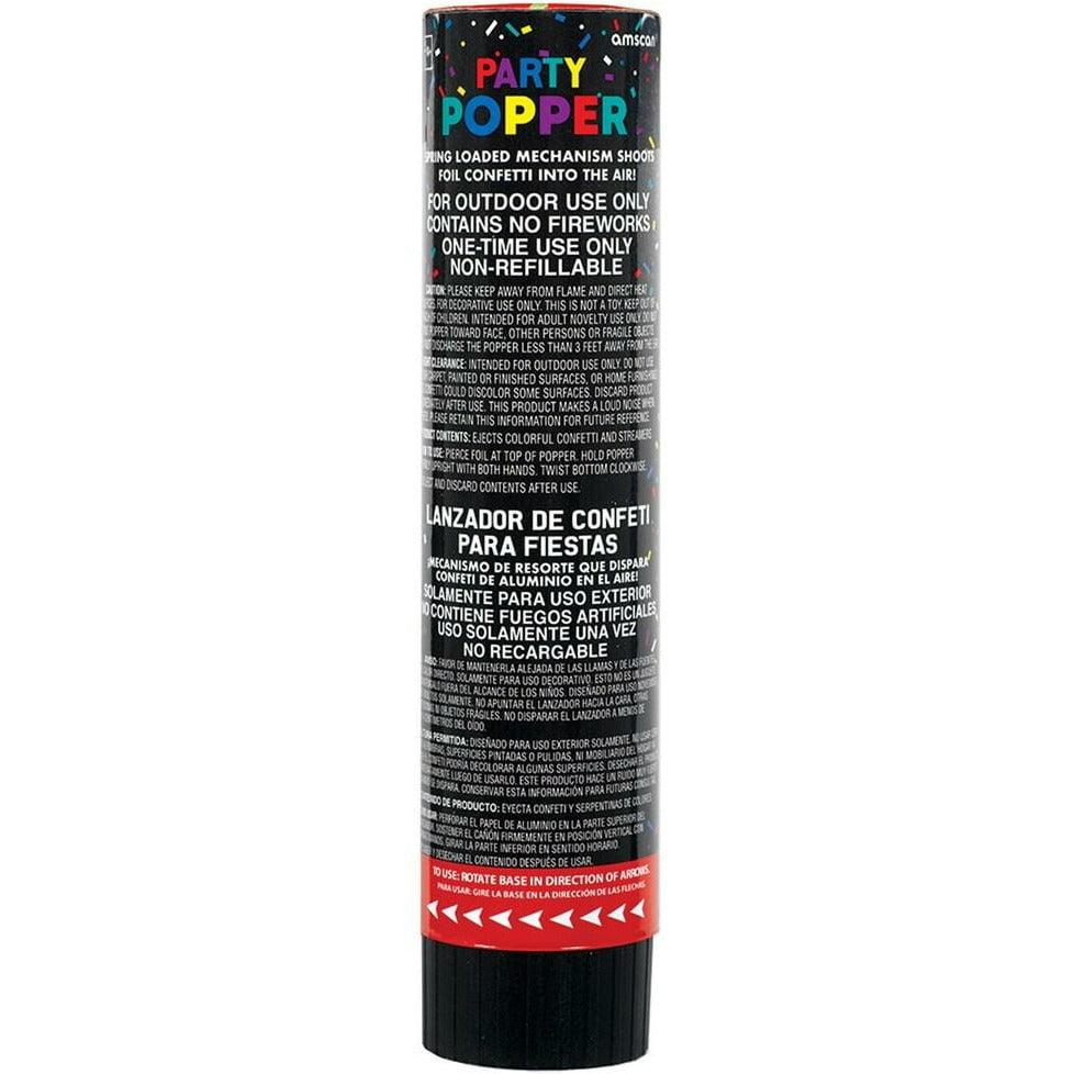 Multi Color Confetti Poppers 1ct