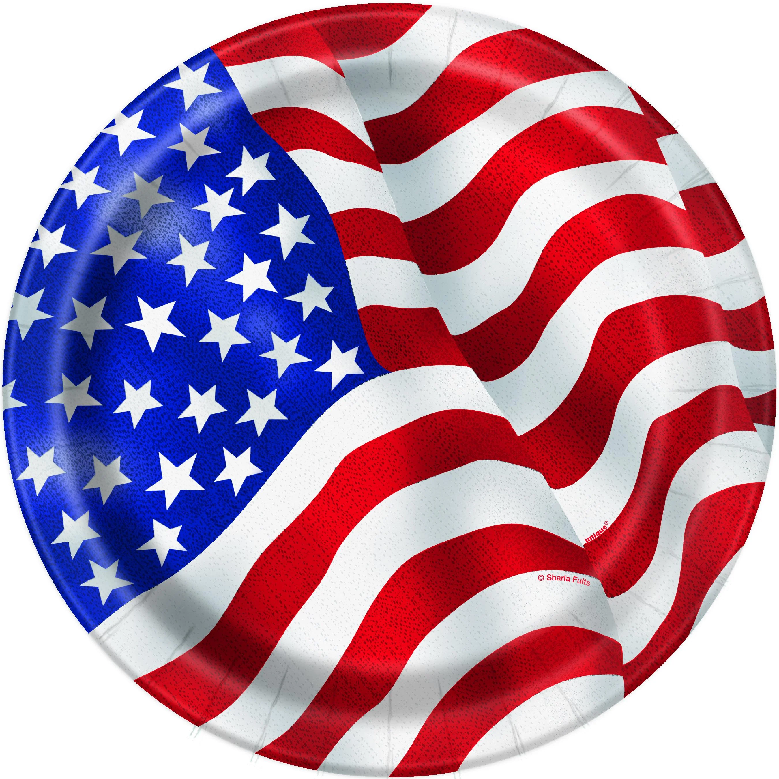 USA Flag Round 9