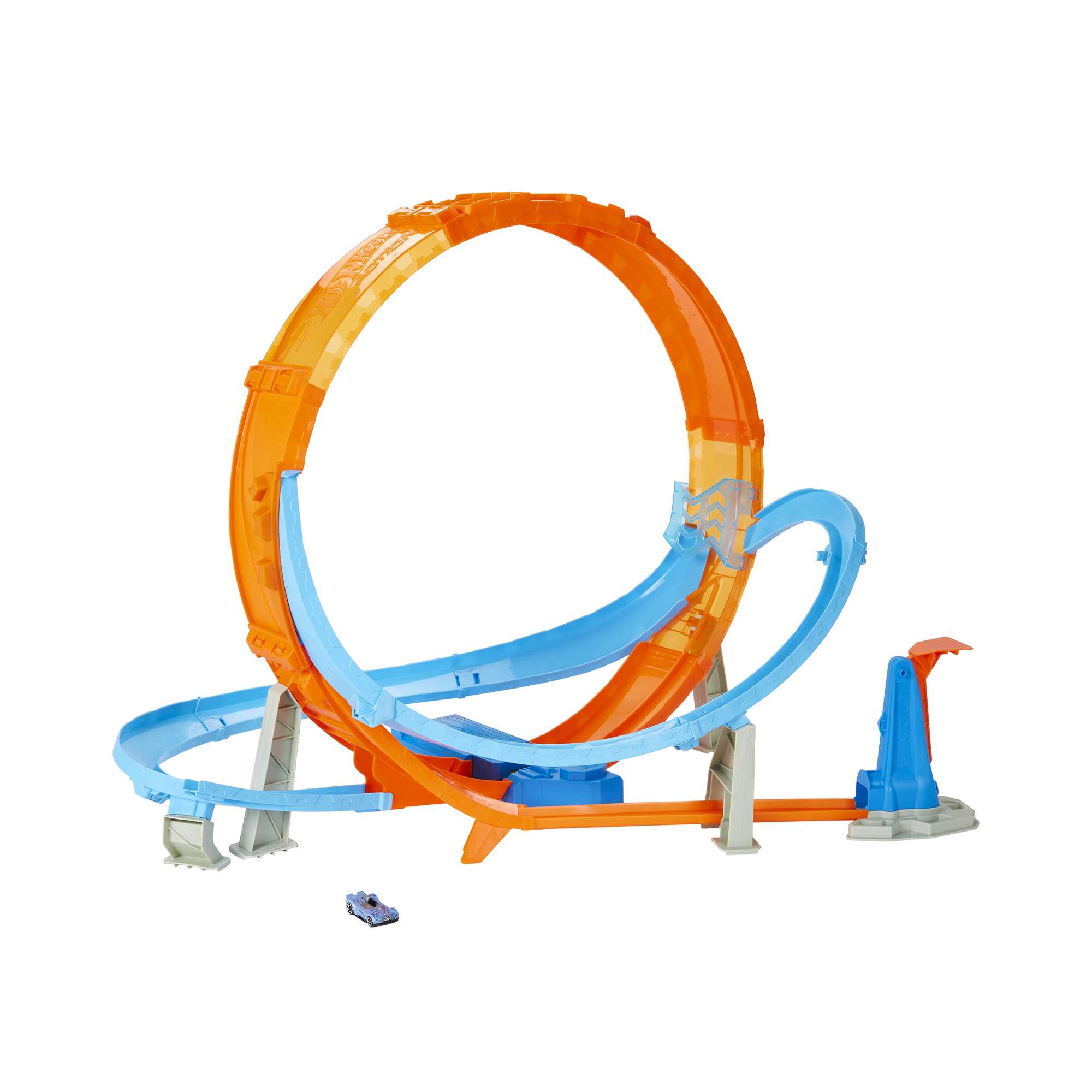 Hot Wheels Massive Loop Mayhem Track Set With 28-in Tall Track Loop & 1 Car