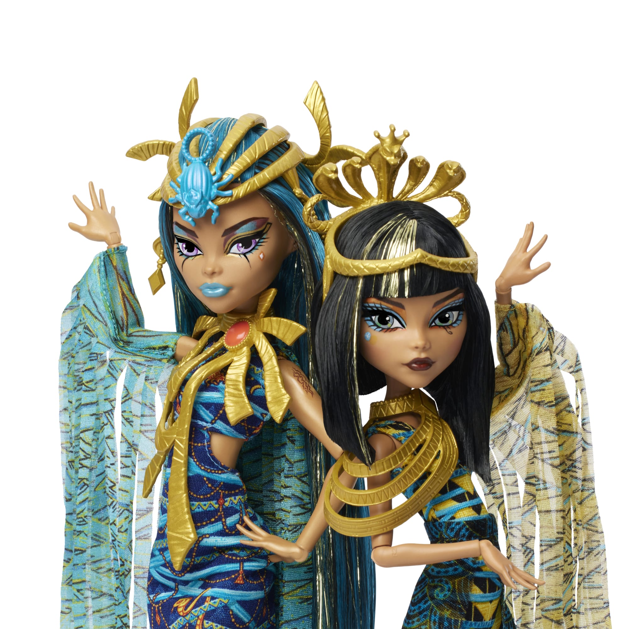 Monster High Mummy Majesties Cleo And Nefera De Nile Collectible Doll Two-Pack
