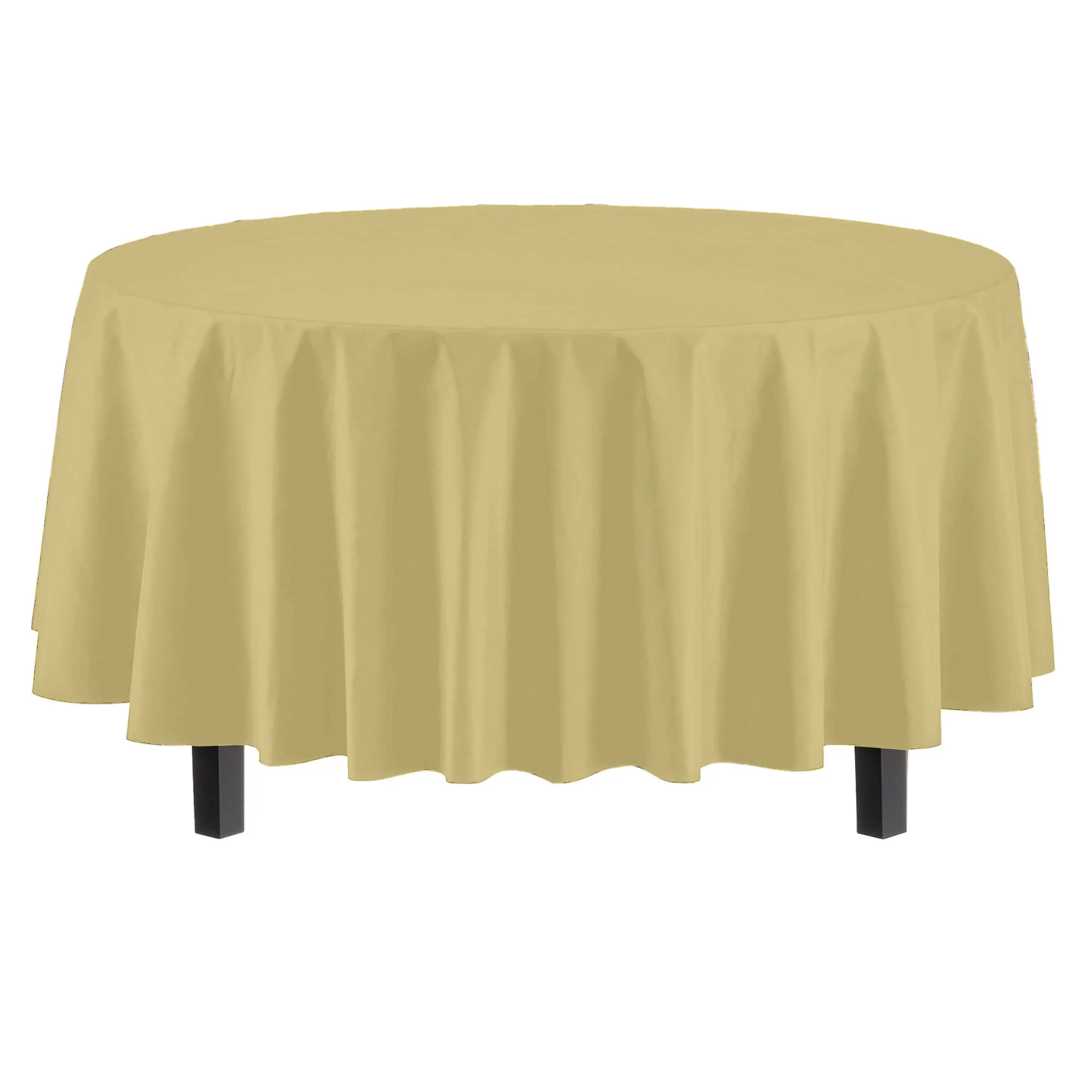 Round Light Yellow Table Cover