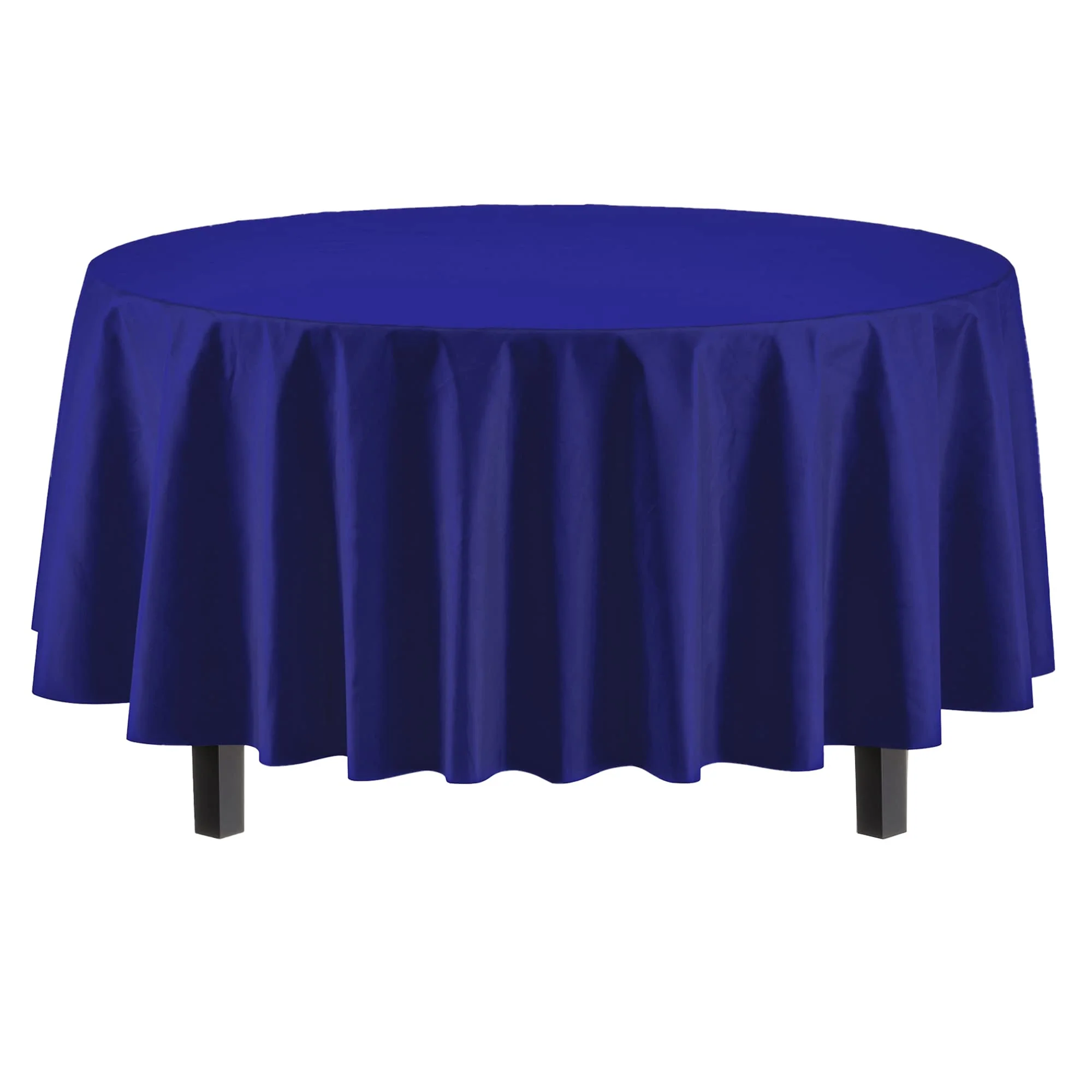 Premium Round Navy Blue Table Cover