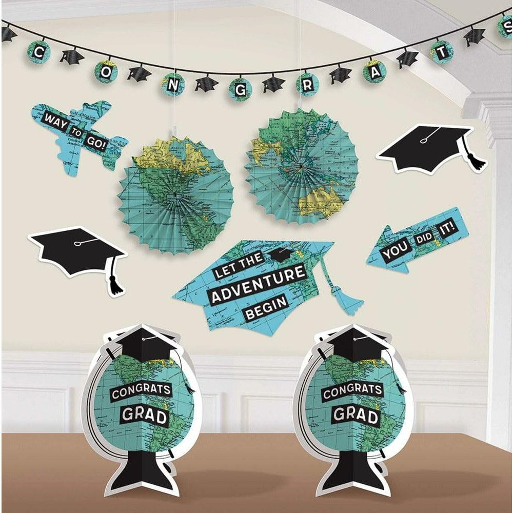 Graduation The World Awaits Room Decorating Kit