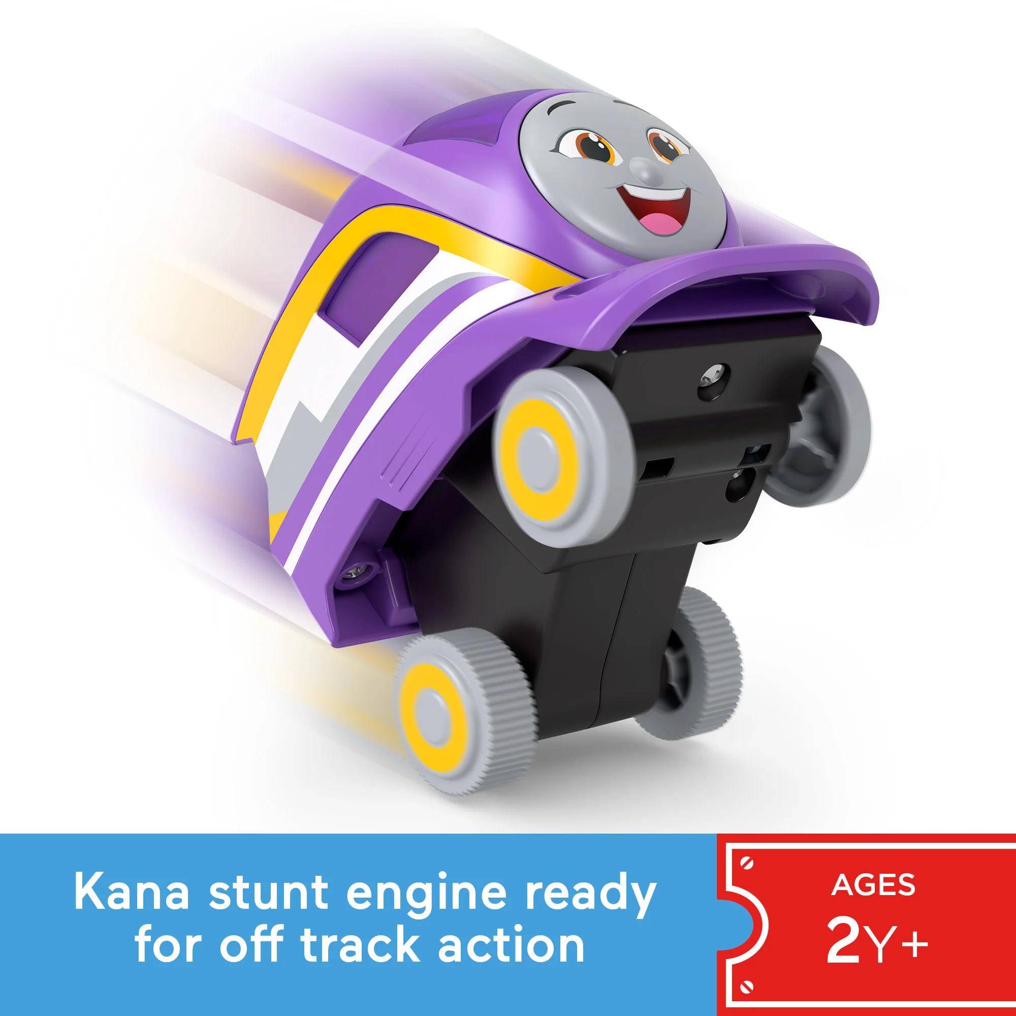 Thomas & Friends Press ‘n Go Stunt Engine Kana Racing Toy Train For Toddlers & Preschool Kids