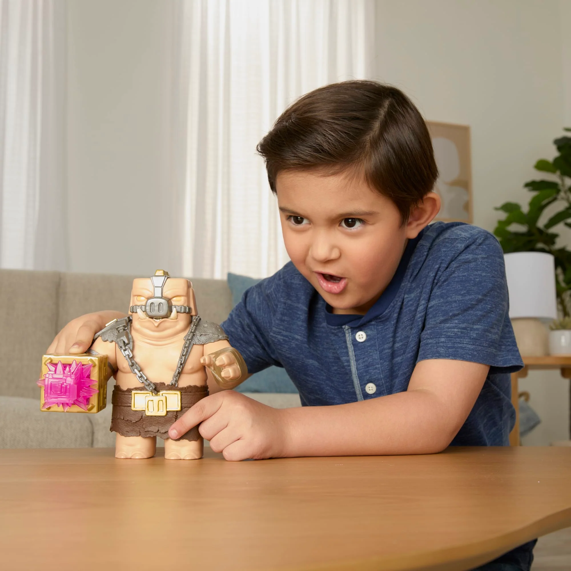 Minecraft Battle Mode Great Hog Large Action Figure, Lights & Sounds, Inspired By A Minecraft Movie