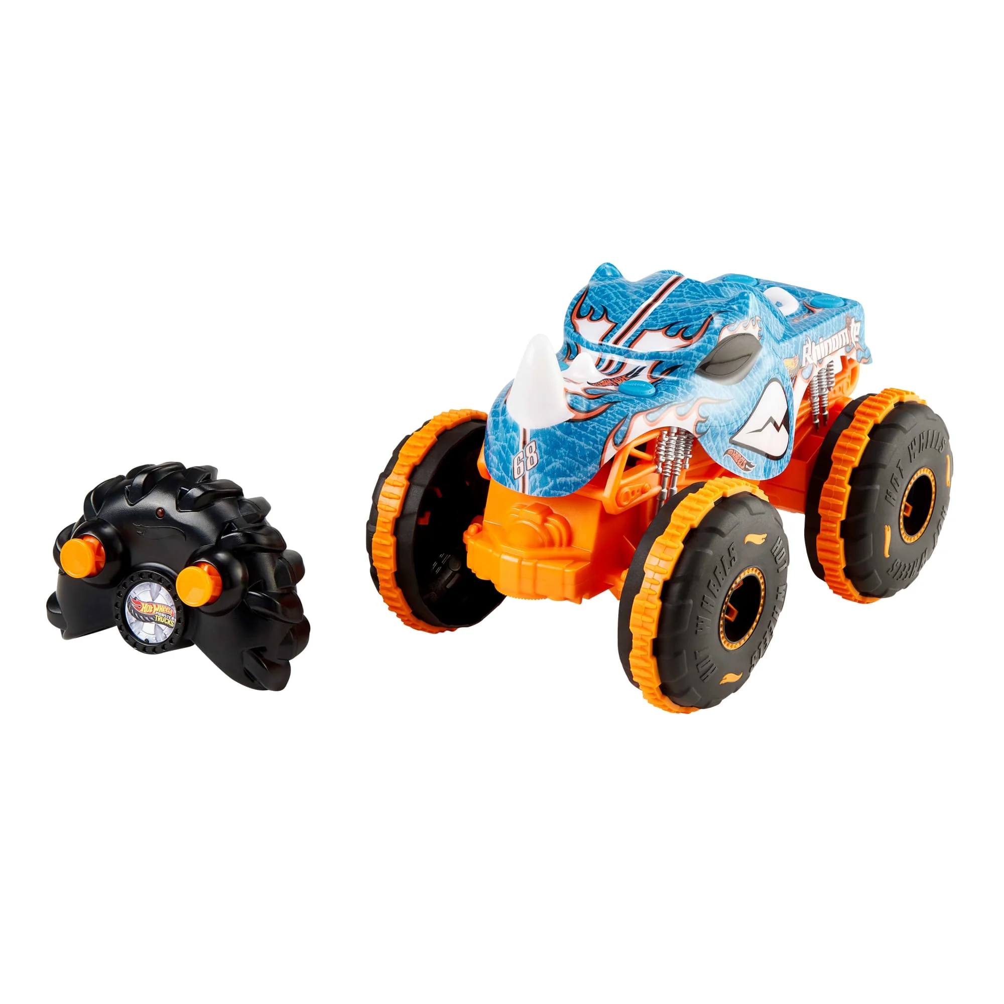 Hot Wheel Monster Trucks Échelle1:24 Rhinomite Rc, à Piles