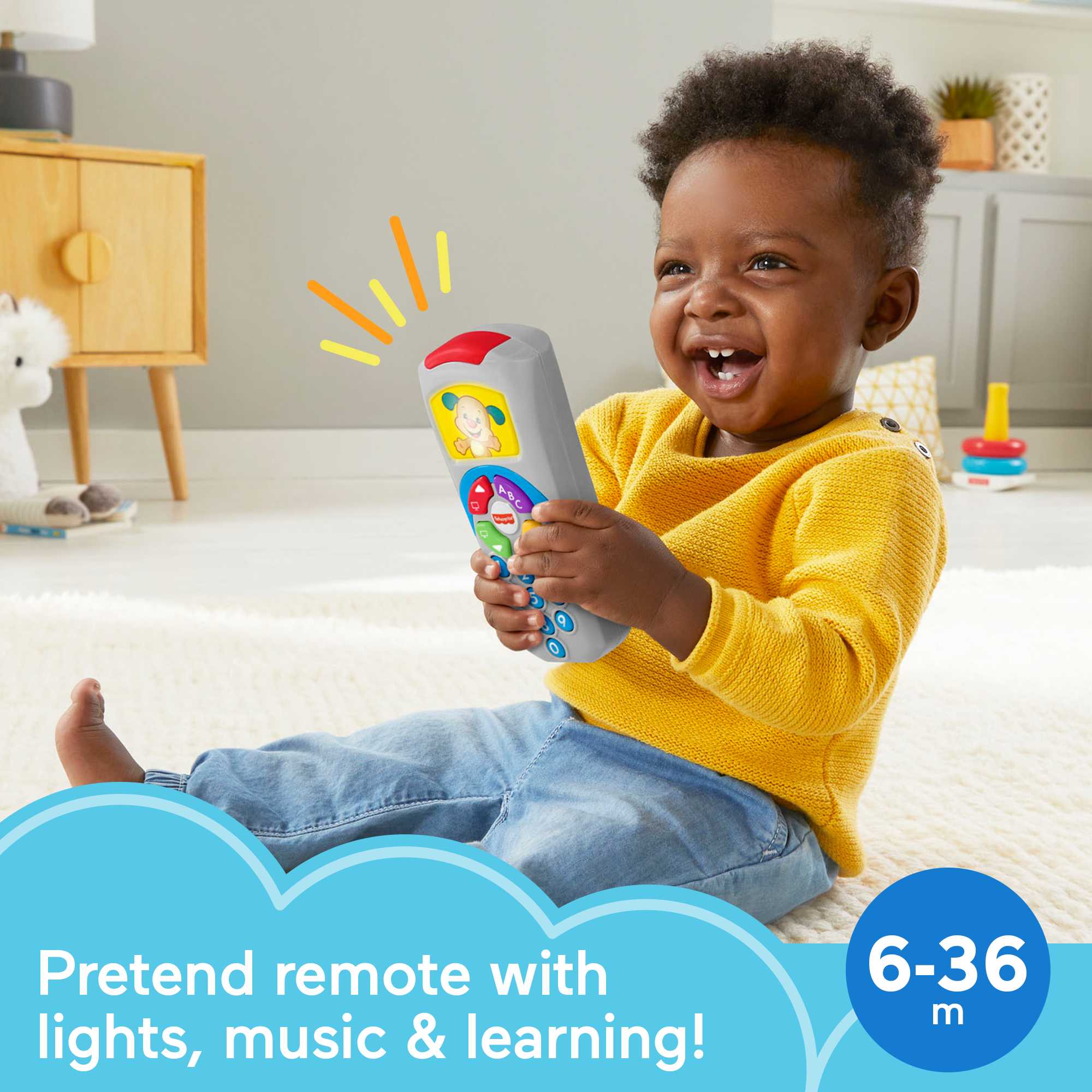 Fisher-Price Laugh & Learn Puppy's Remote Baby & Toddler Learning Toy With Music & Lights