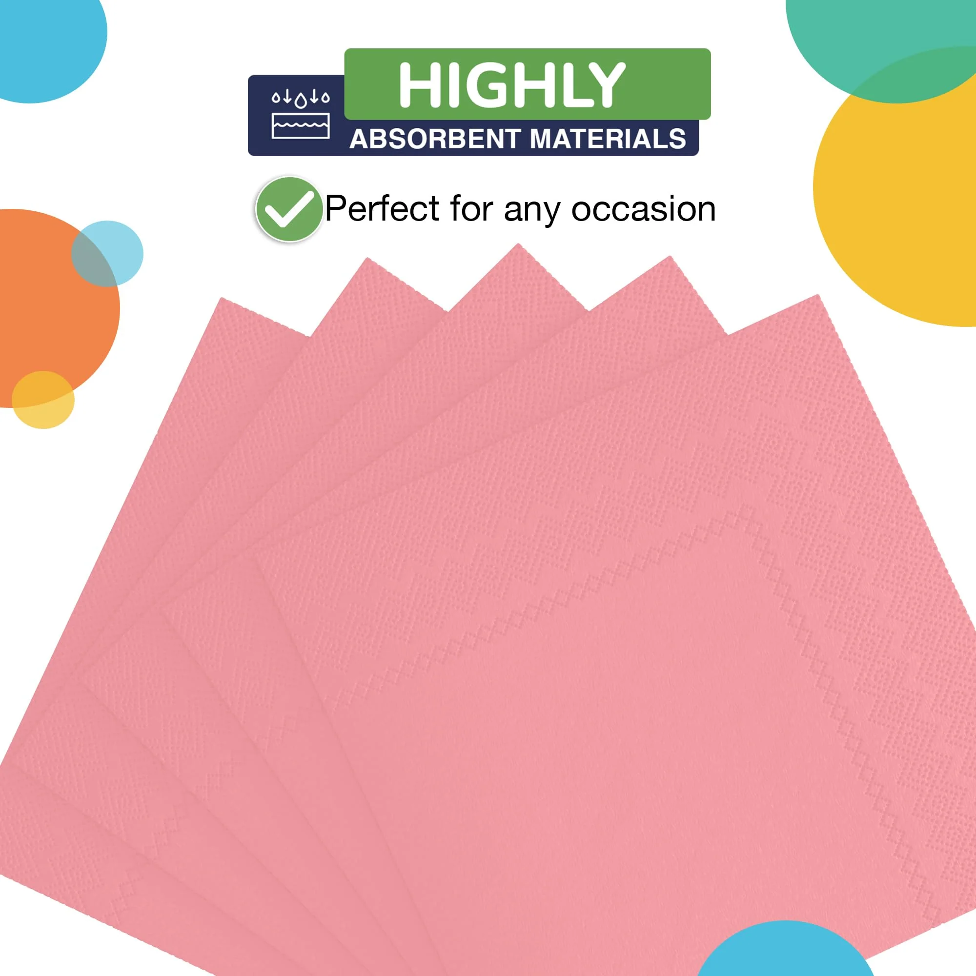 Pink Luncheon Napkins | 50 Count