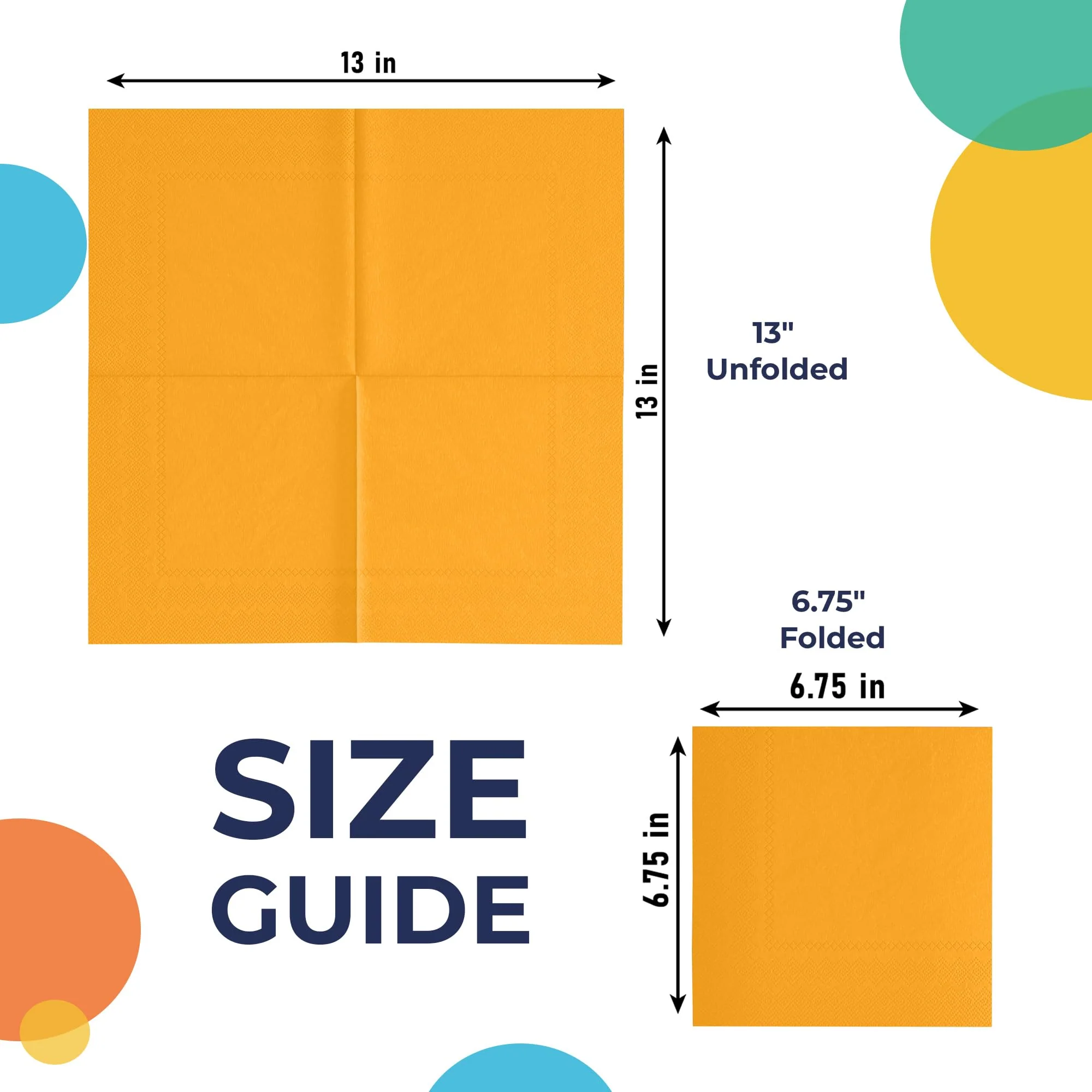 Yellow Luncheon Napkins | 50 Count