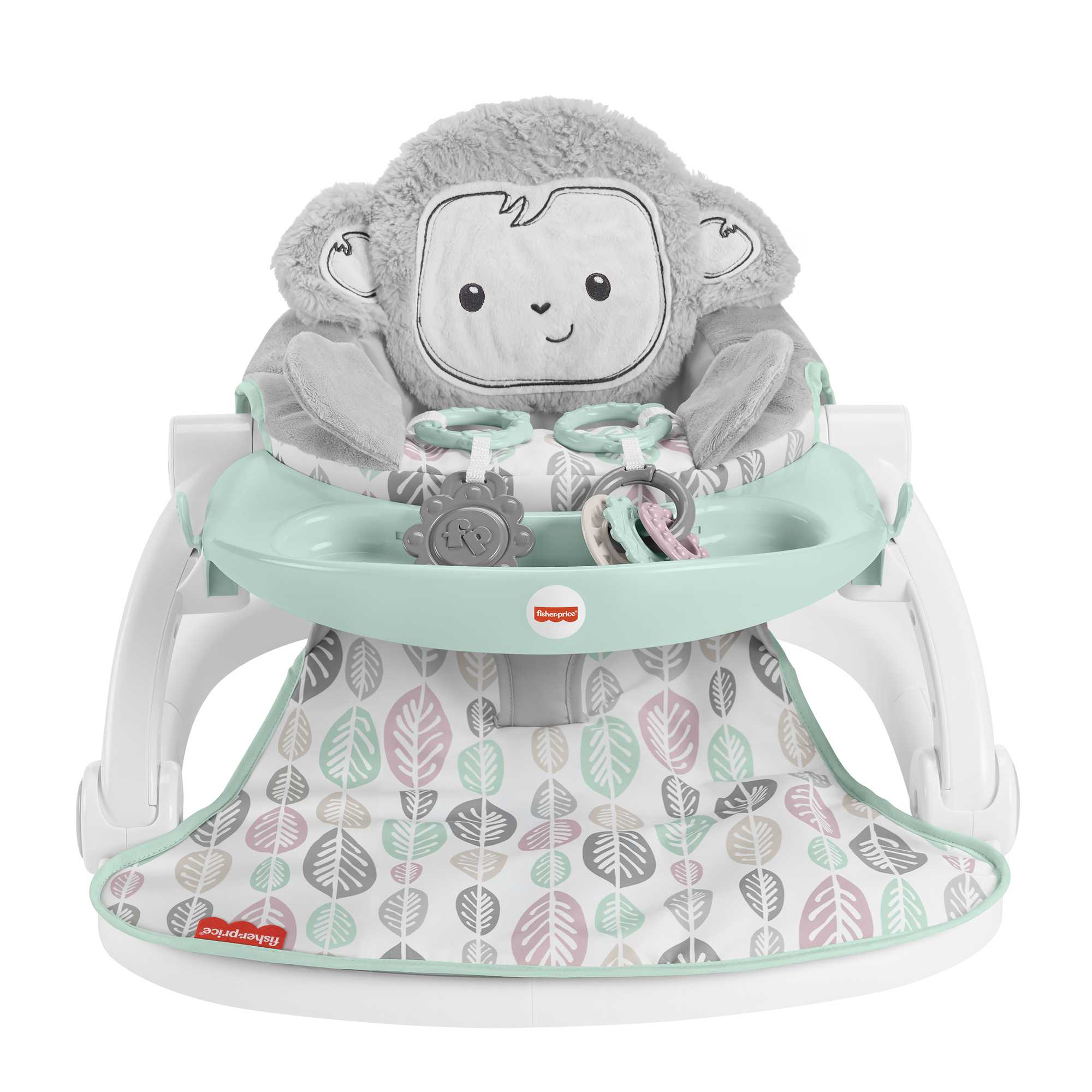 Fisher-Price Sweet Snugamonkey Sit-Me-Up Floor Seat With Tray