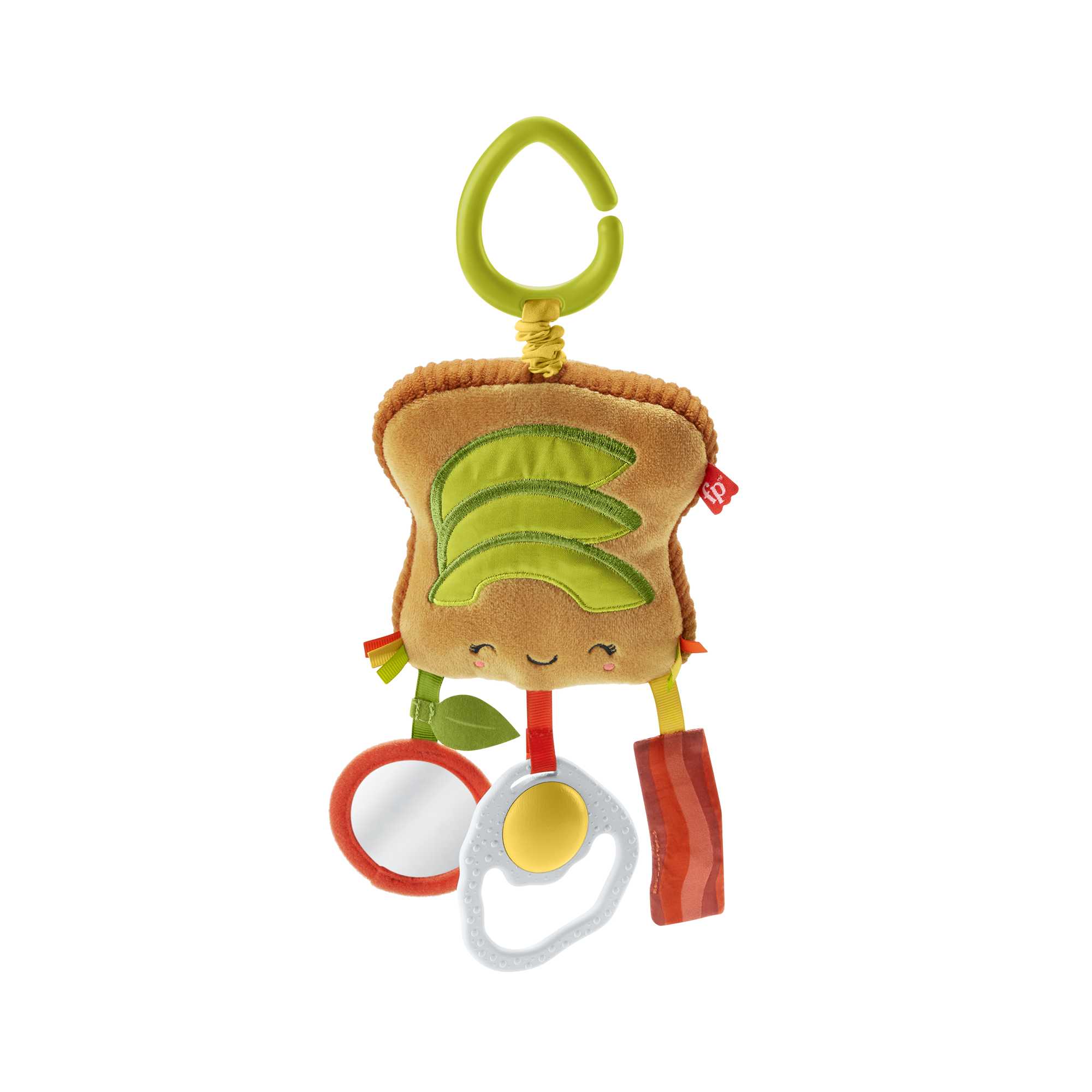 Fisher-Price Brunch & Go Stroller Toy Pretend Food Baby Toys For Sensory Play