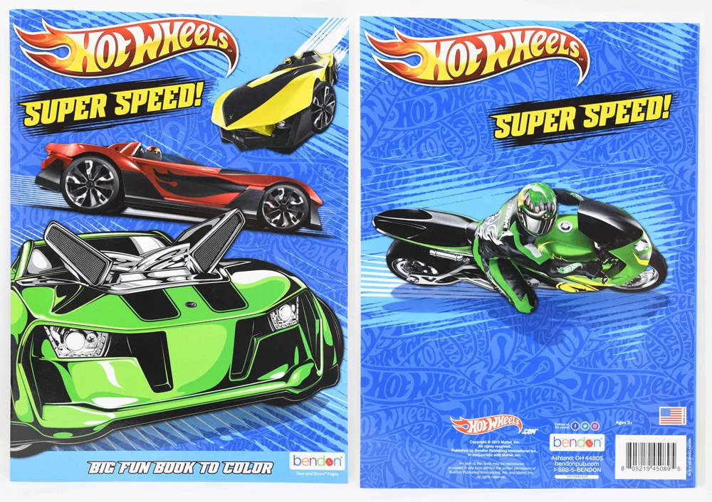 Hot Wheels 80Pg Coloring Book