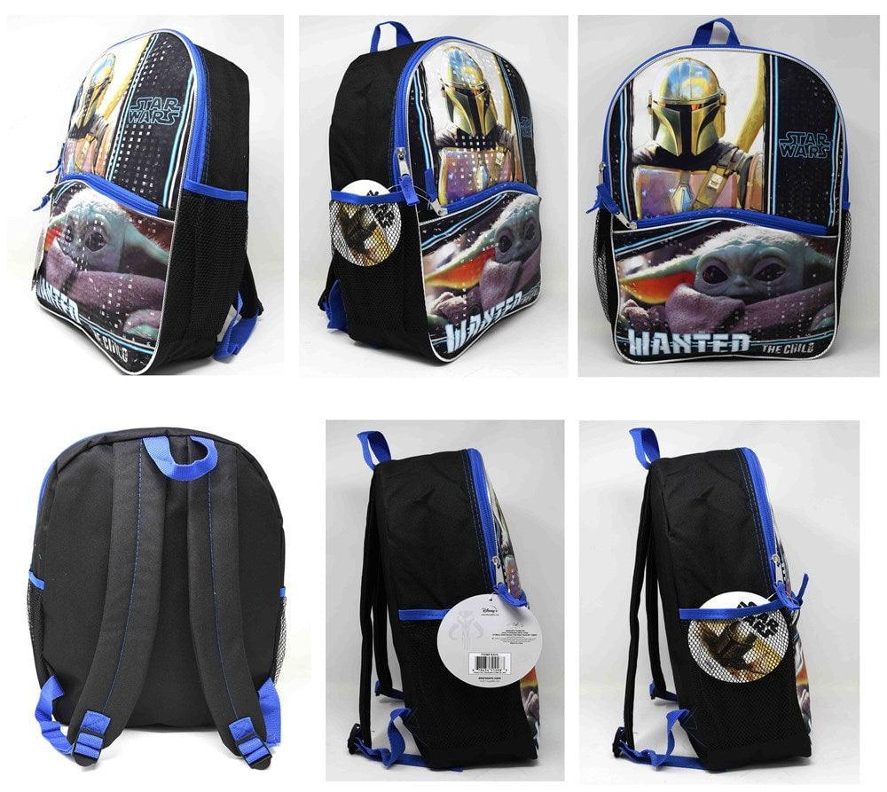 Star Wars The Child Baby Yoda 16In Half Moon Backpack With 1 Zipper Front 12x5x16