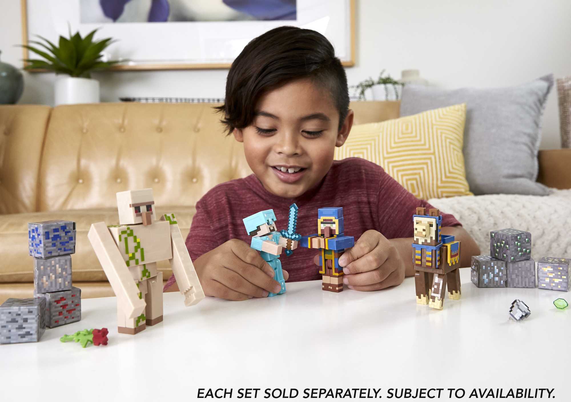Minecraft Action Figures & Accessories 2-Pack, 3.25-Inch Scale Collectible Toys (Characters May Vary)