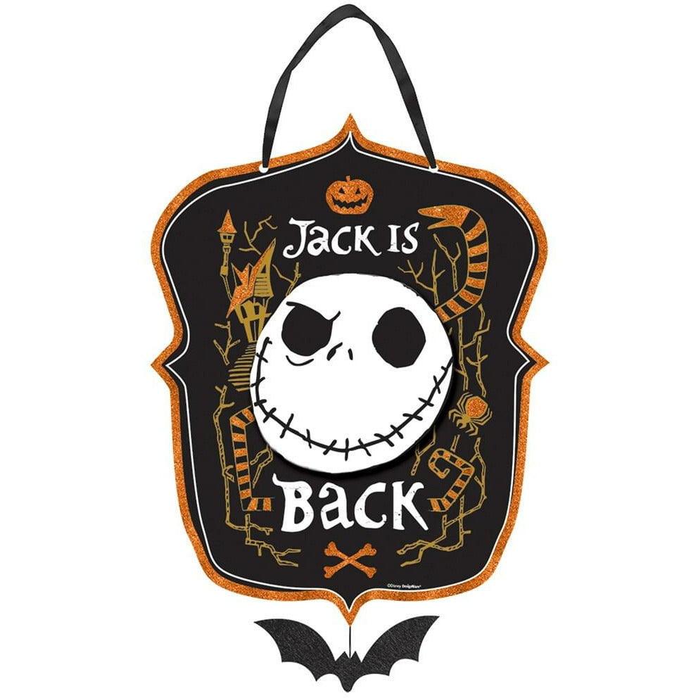 Disney Tim Burtons Nightmare Before Christmas Hanging Sign Jack Skellingtom