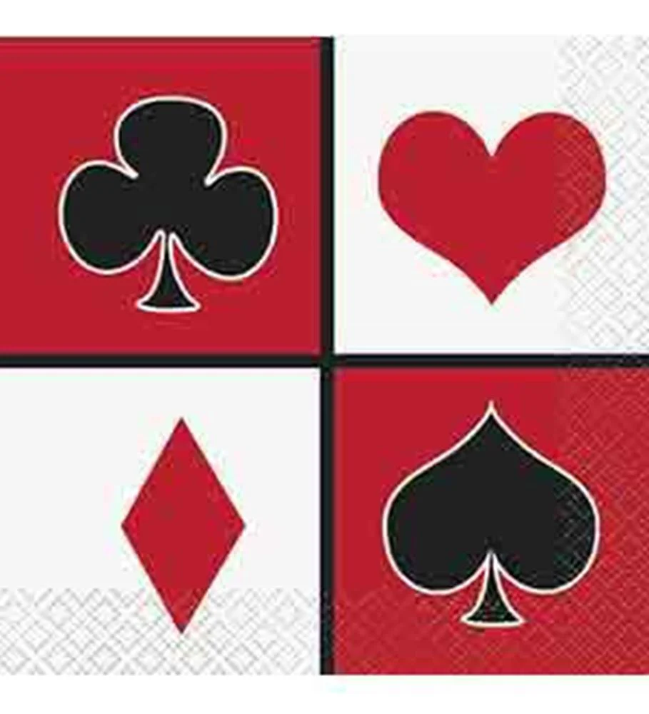Casino Party Napkin (S) 16ct