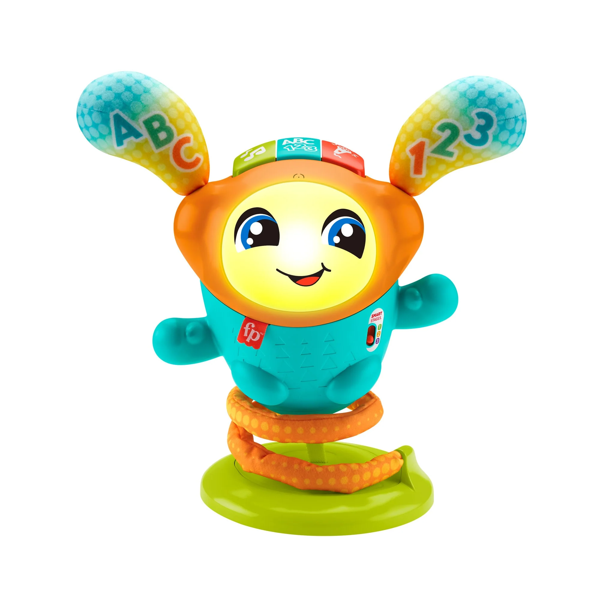 Fisher-Price DJ Bouncin’ Beats Electronic Baby & Toddler Learning Toy With Bouncing Action