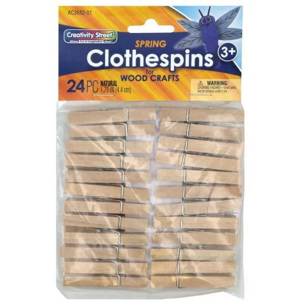 Creativity Street Clothespin Spring 1.75in 24ct