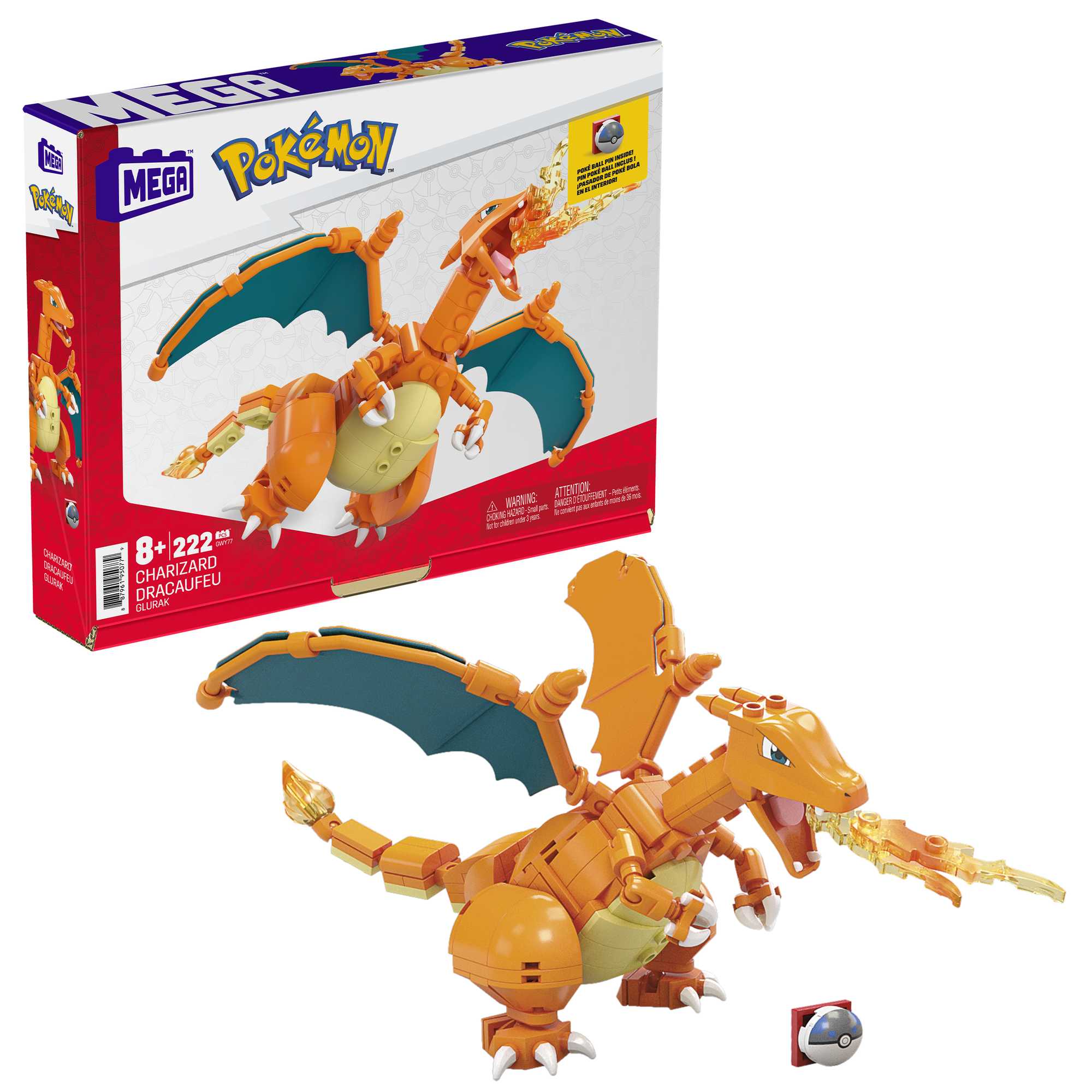 MEGA Pokémon Charizard Construction Set, Building Toys For Kids