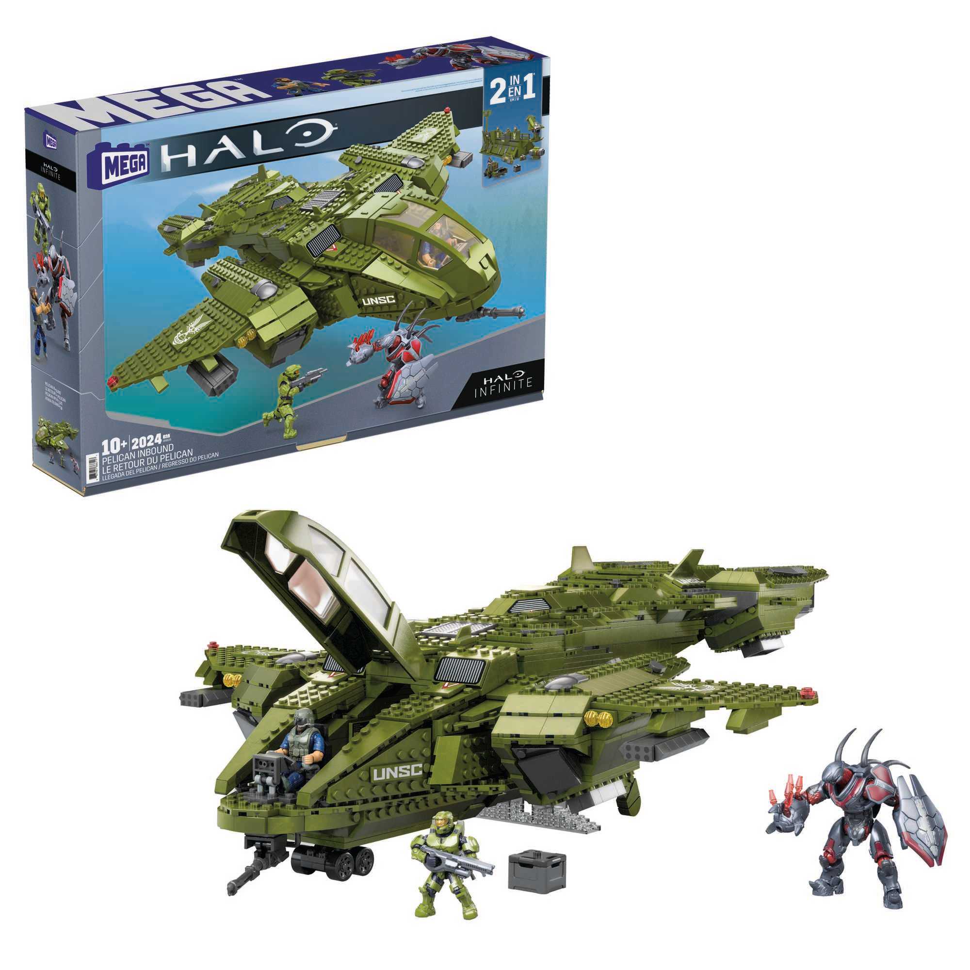 MEGA Halo Pelican inbound Vehicle Halo infinite Building Set