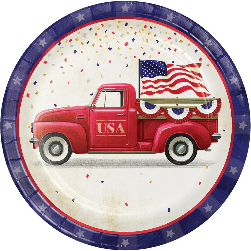 Patriotic Parade Dinner Plate 8ct