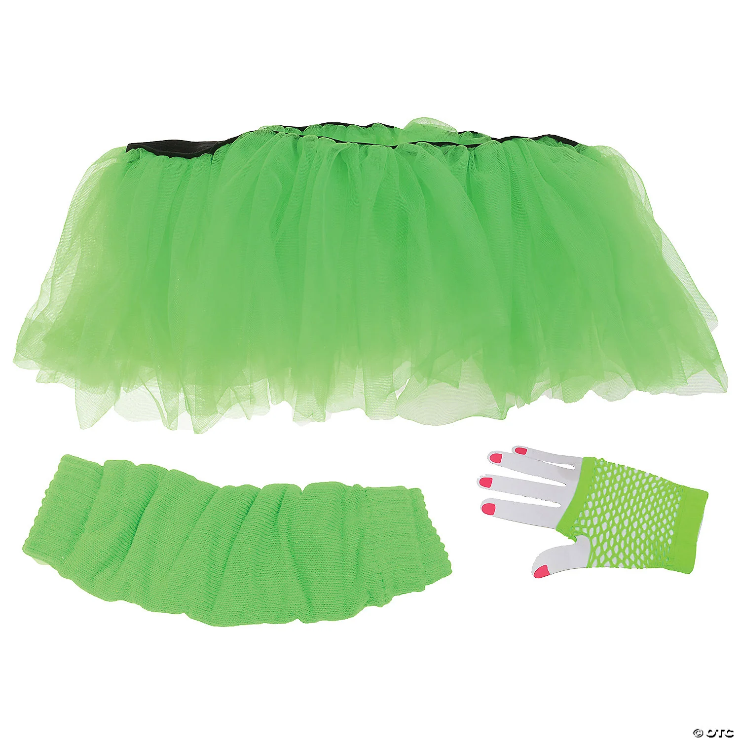 Women's 80s Neon Tutu Costume Kit