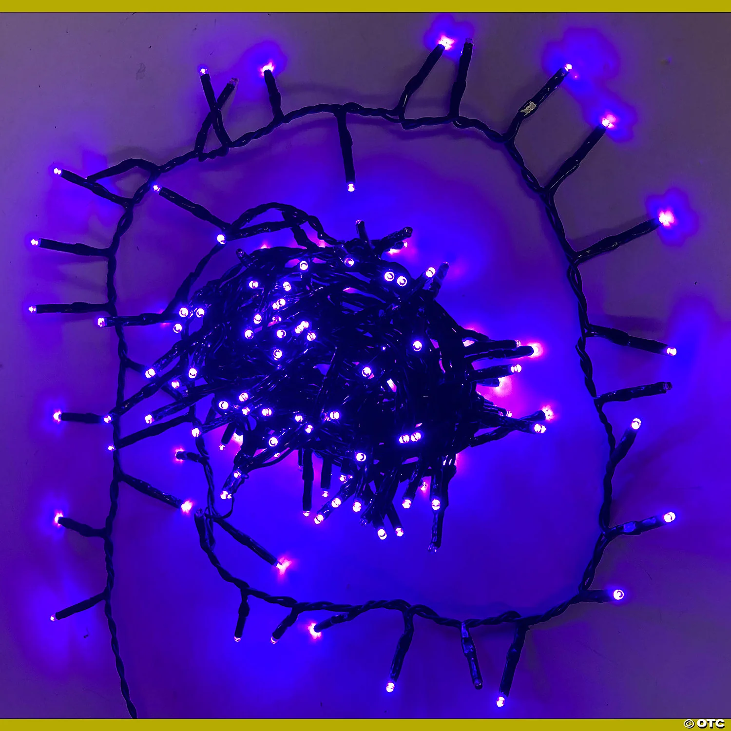 200-Light LED Purple Halloween Lights