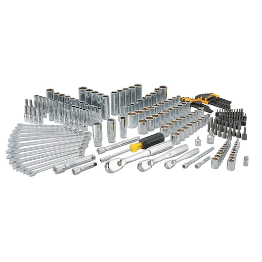 DeWALT DWMT82835 Mechanics Tool Set w/ Full Polish Chrome Finish - 264 PC