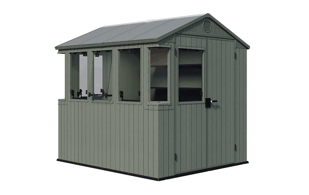 Working / Potting 6x8 Shed - Green