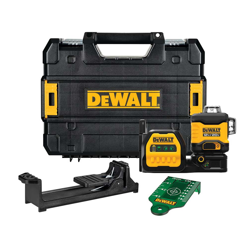 DeWALT DCLE34030GB 20V 3 x 360 Cordless Lithium-Ion Green Laser - Bare Tool
