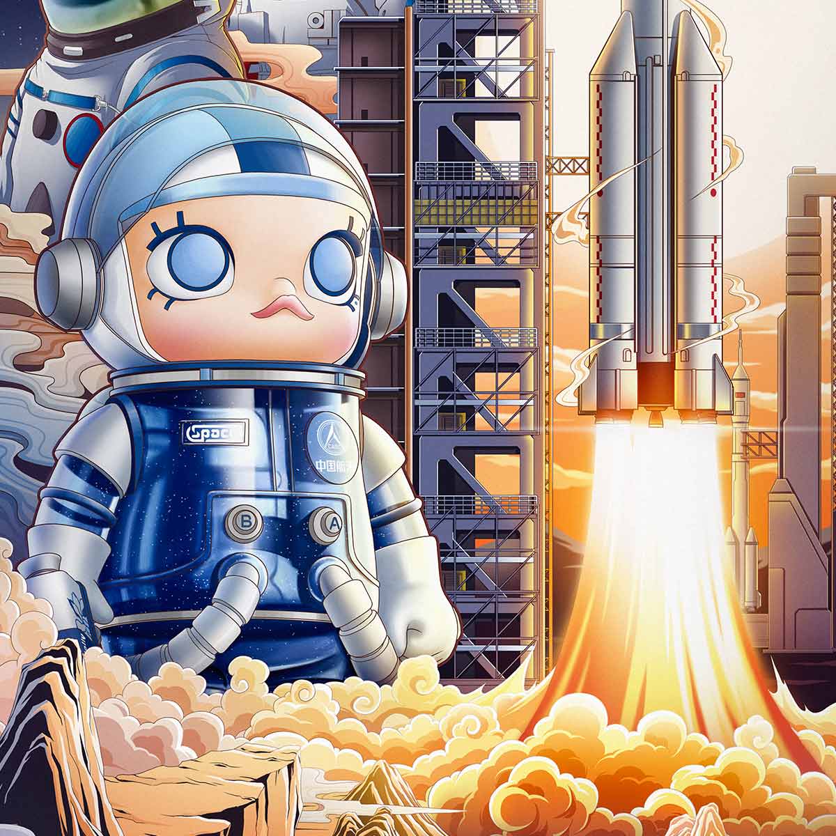 Pop Mart Mega Space Molly Celestial Palace 1000%