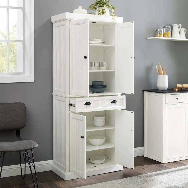 Solid Wood 72'' Kitchen Pantry