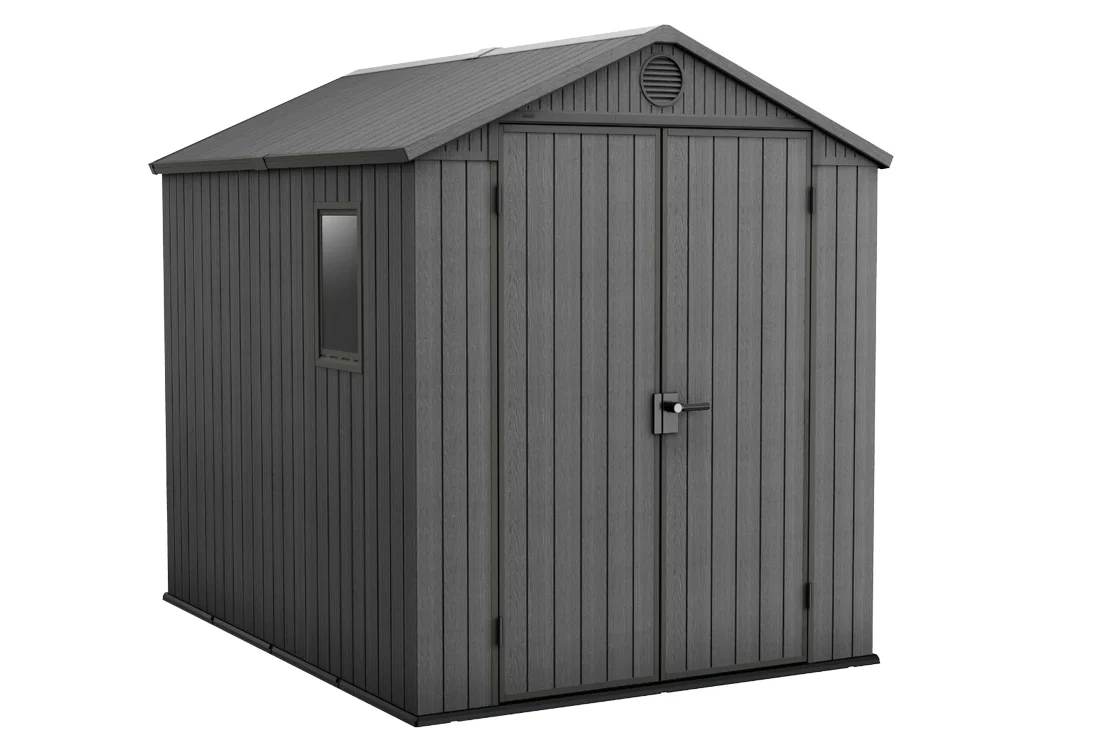 Darwin 6x8 Garden Shed - Grey