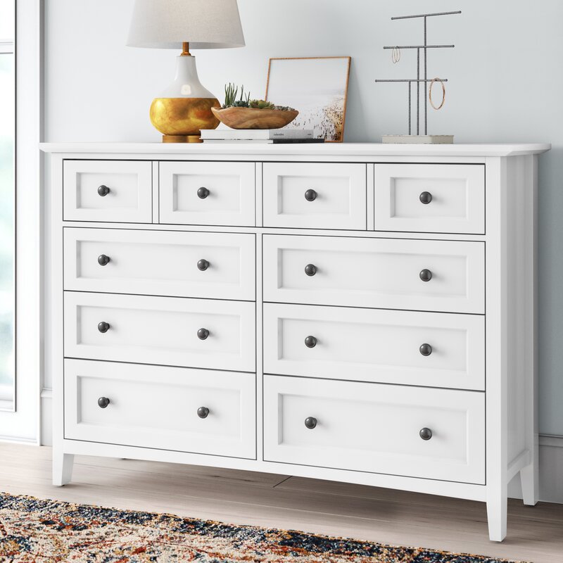 8 Drawer 60” W Double Dresser